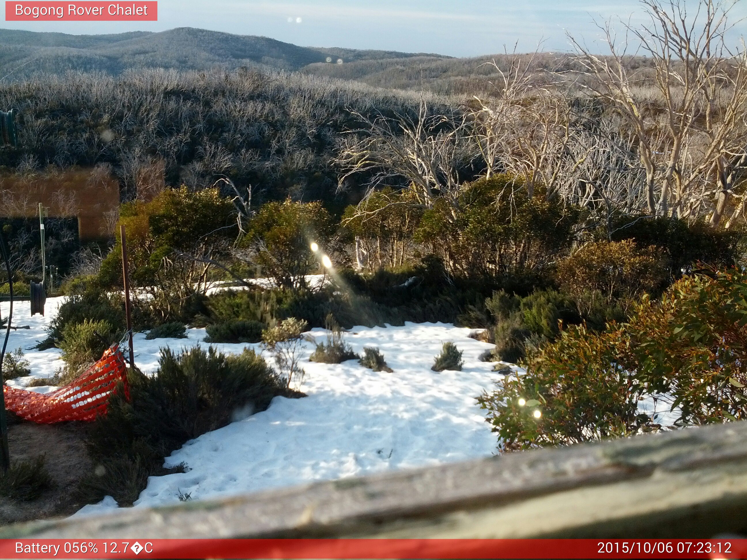 Bogong Web Cam 7:23am Tuesday 6th of October 2015