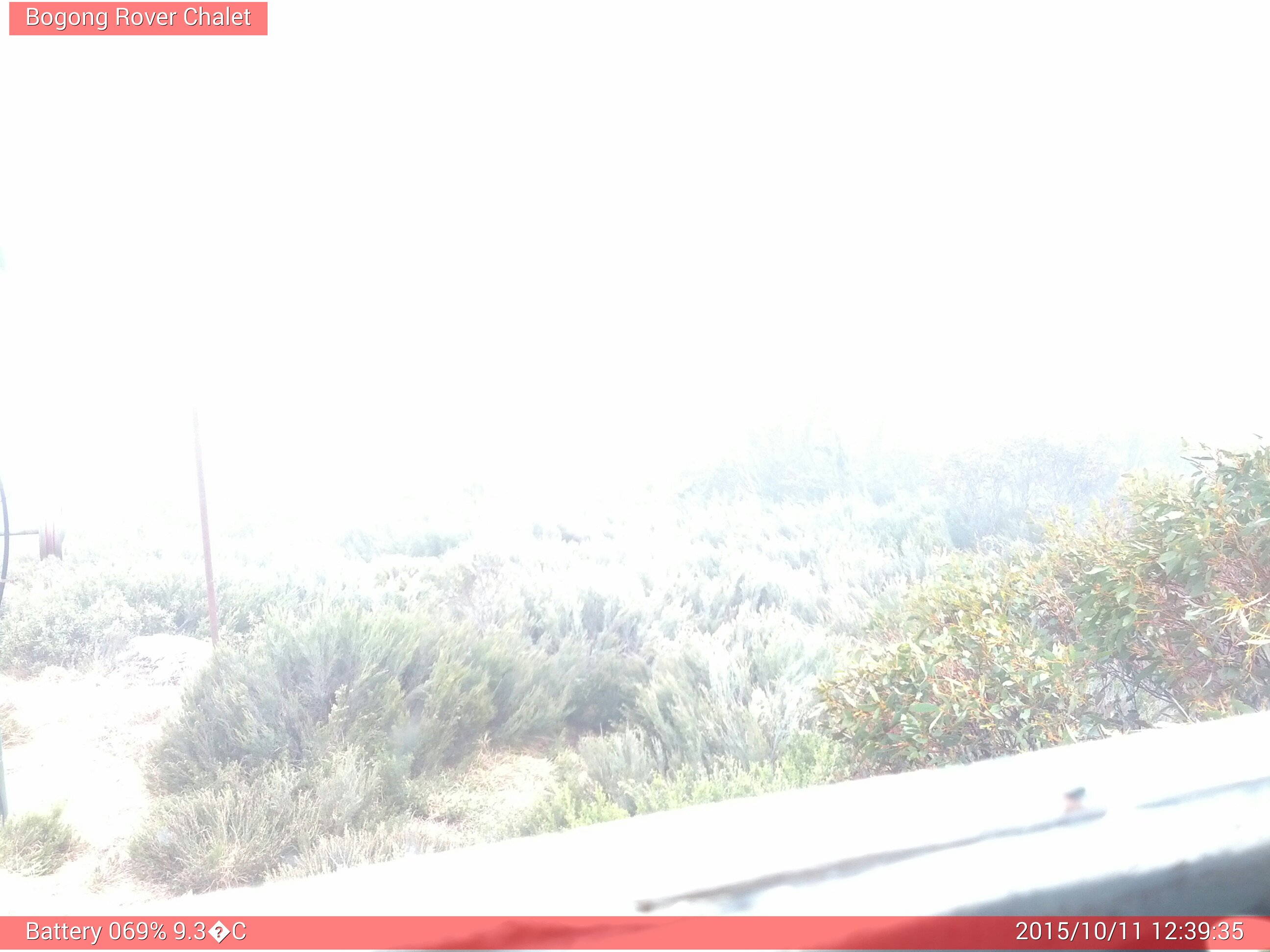 Bogong Web Cam 12:39pm Sunday 11th of October 2015