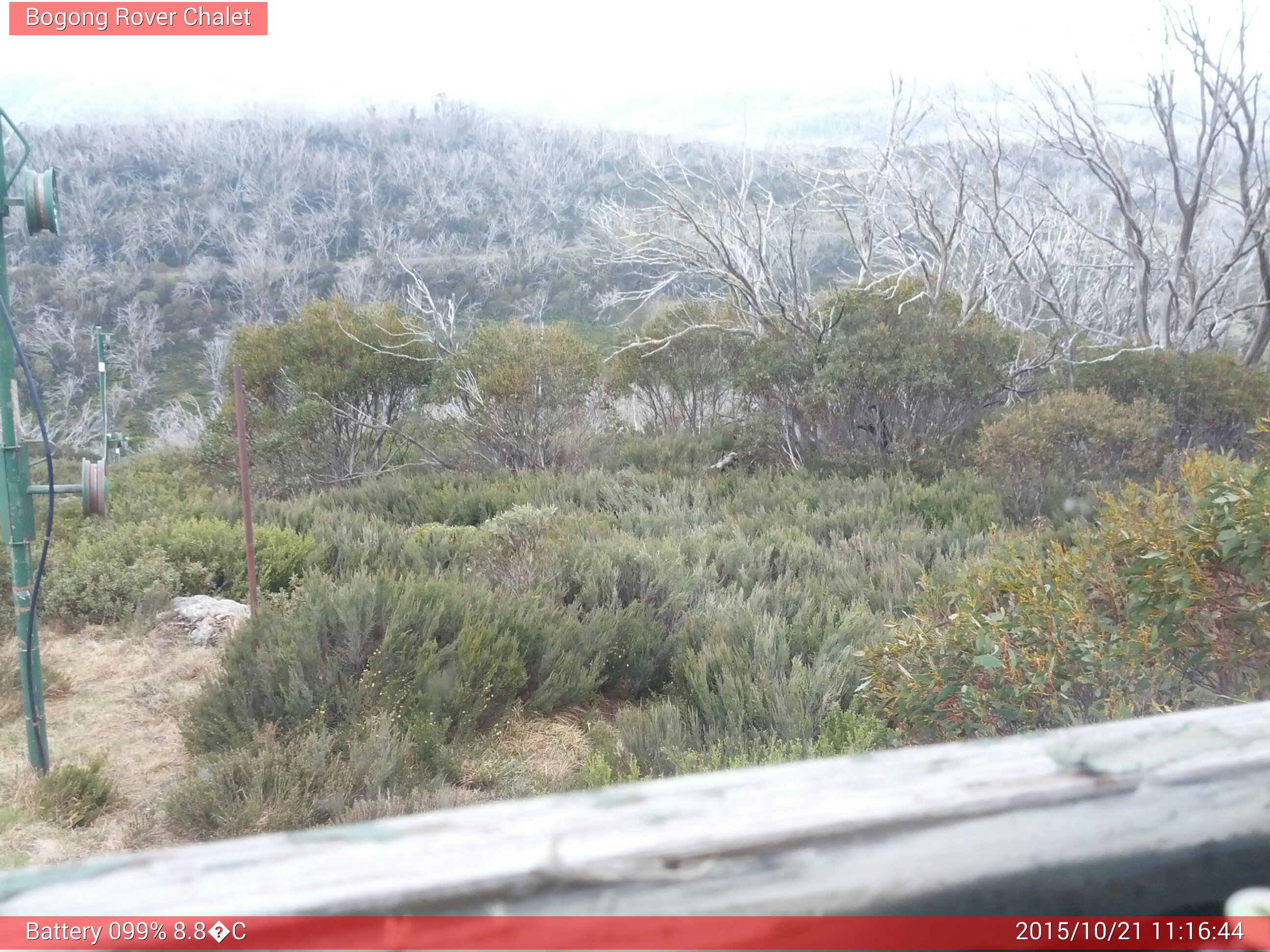 Bogong Web Cam 11:16am Wednesday 21st of October 2015