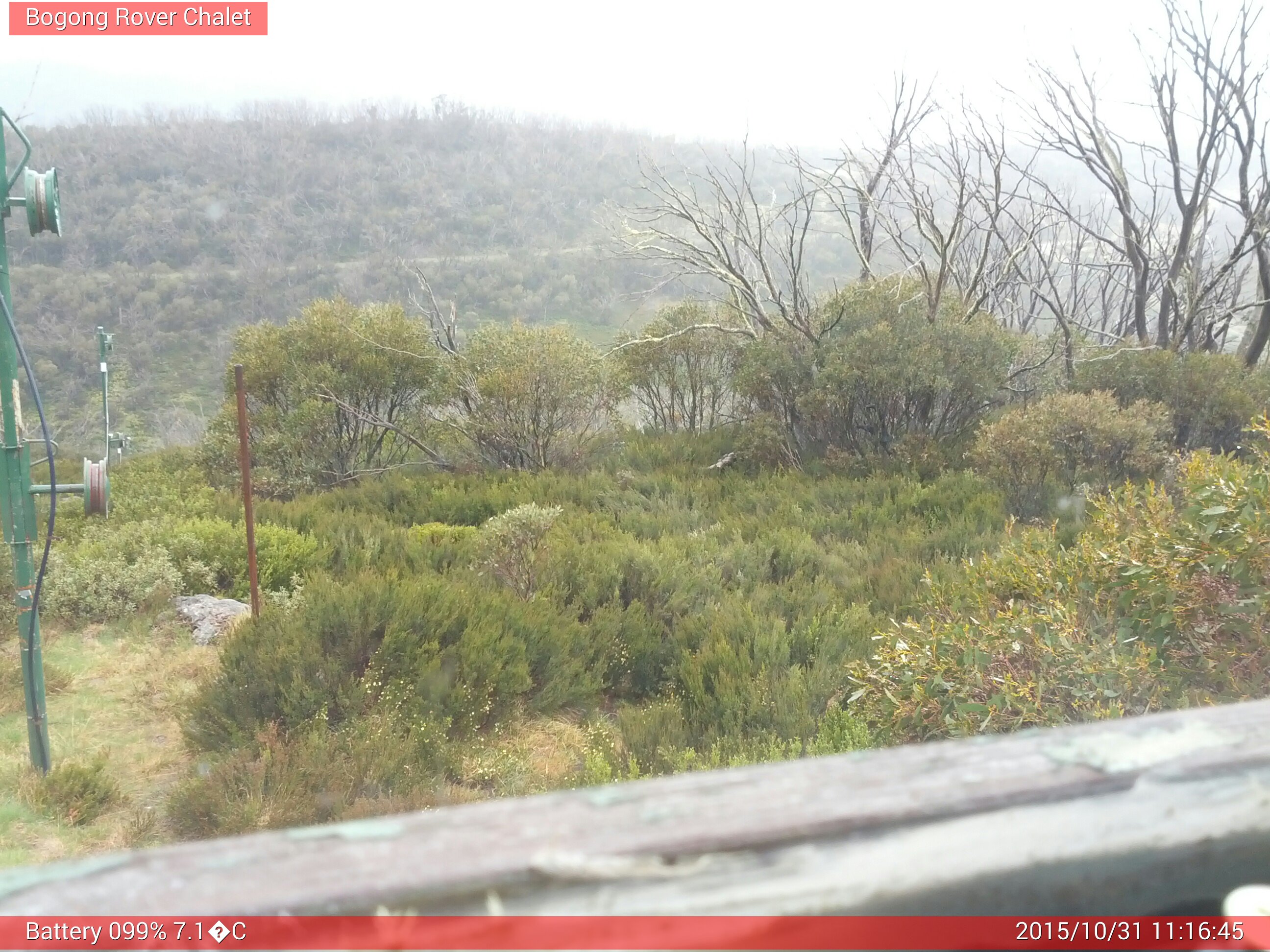 Bogong Web Cam 11:16am Saturday 31st of October 2015