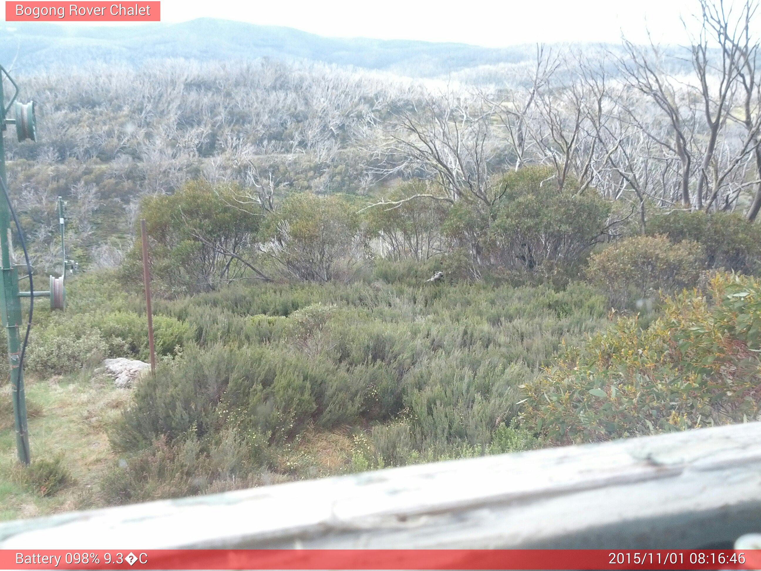 Bogong Web Cam 8:16am Sunday 1st of November 2015