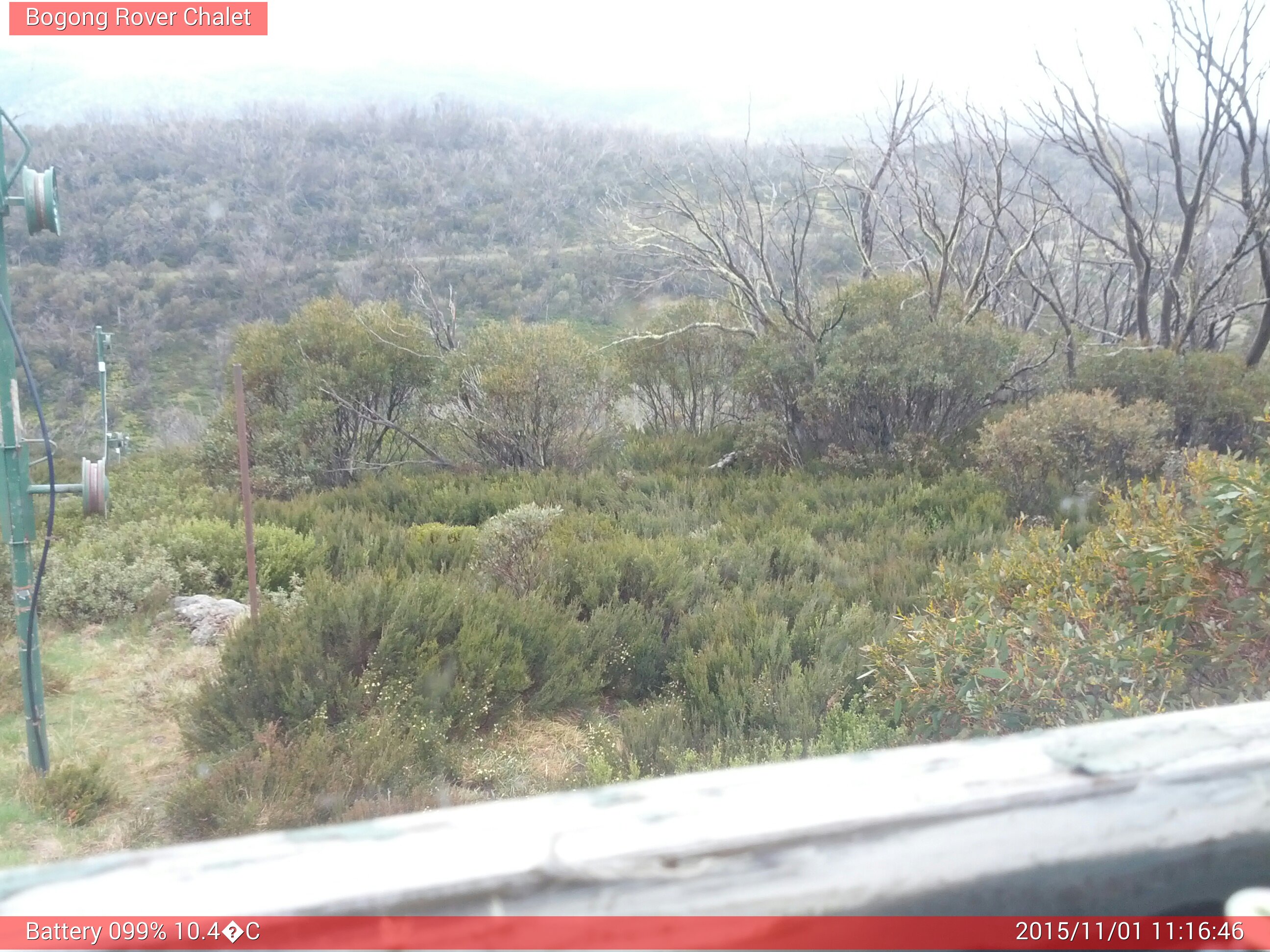 Bogong Web Cam 11:16am Sunday 1st of November 2015