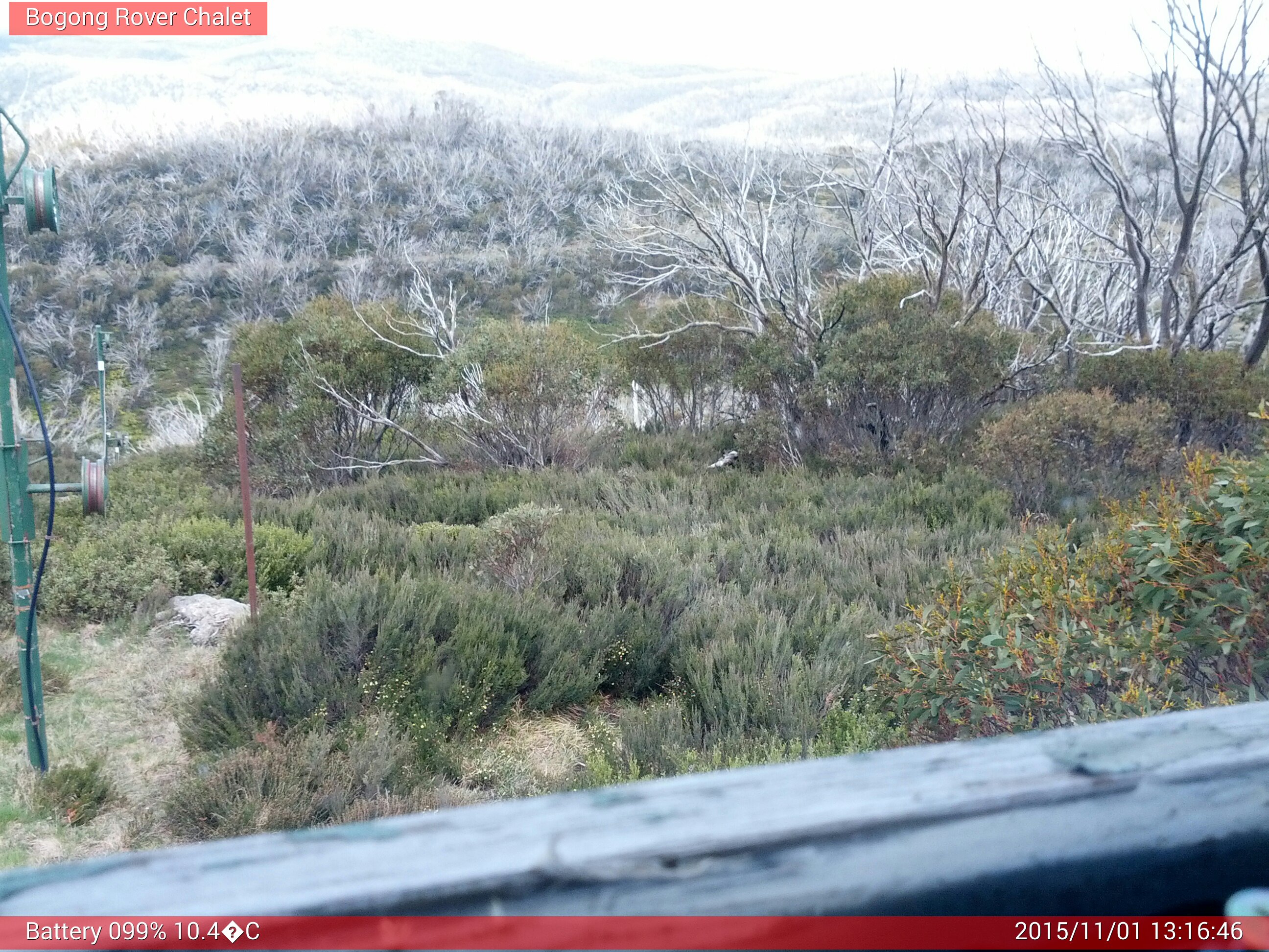 Bogong Web Cam 1:16pm Sunday 1st of November 2015