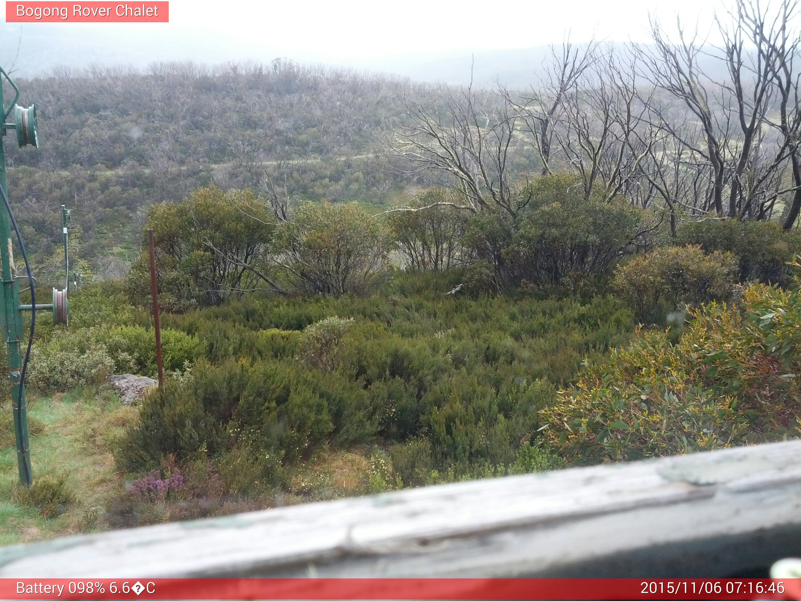 Bogong Web Cam 7:16am Friday 6th of November 2015