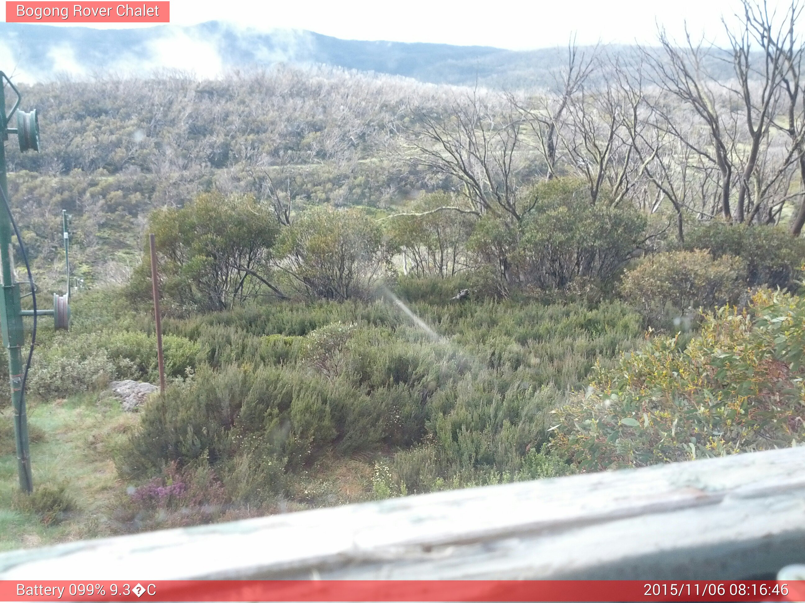 Bogong Web Cam 8:16am Friday 6th of November 2015