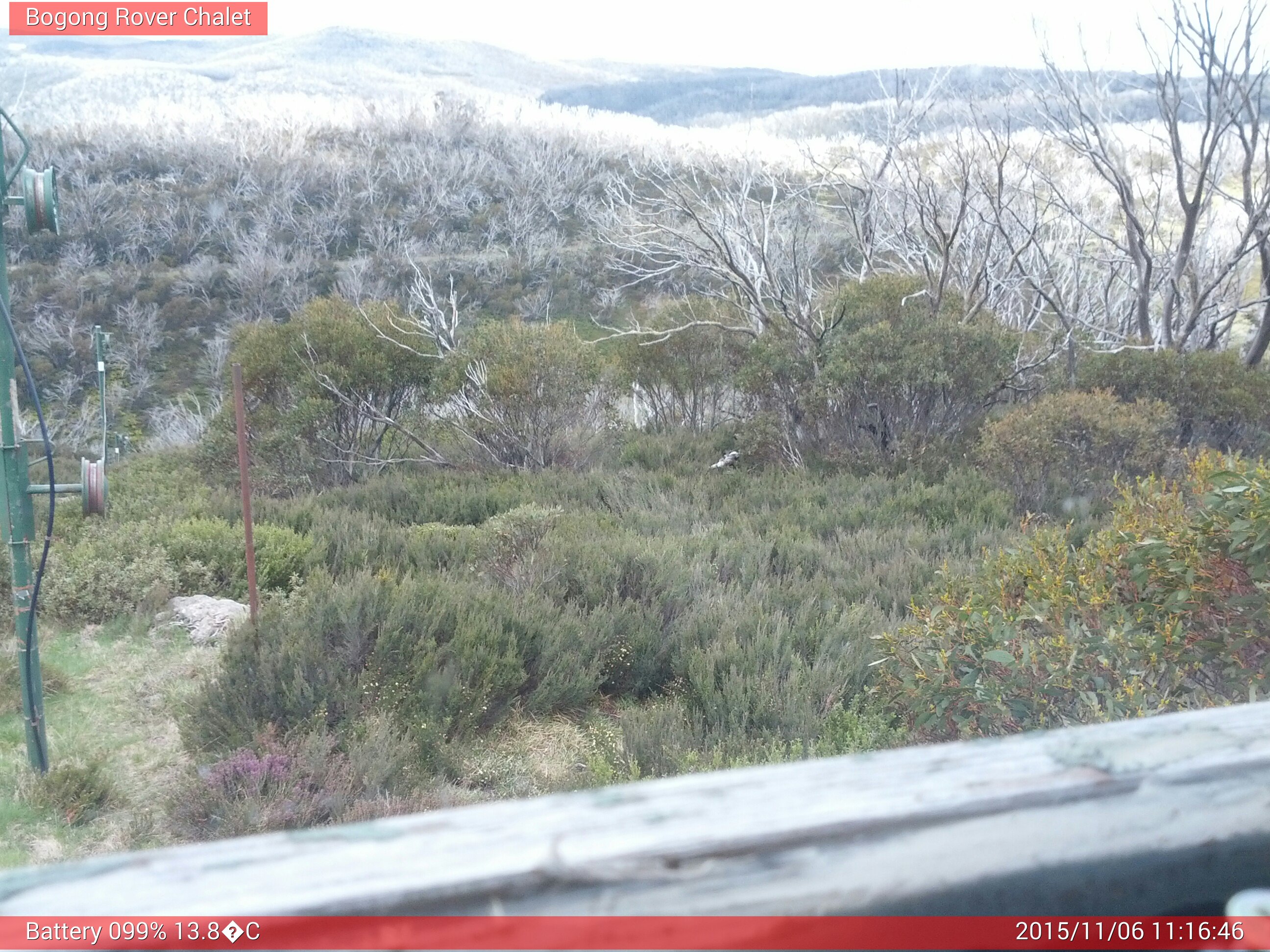 Bogong Web Cam 11:16am Friday 6th of November 2015