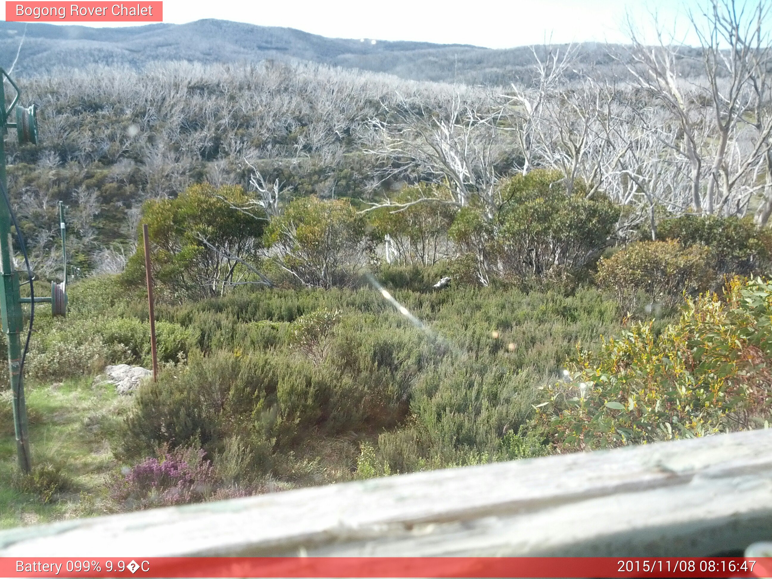 Bogong Web Cam 8:16am Sunday 8th of November 2015