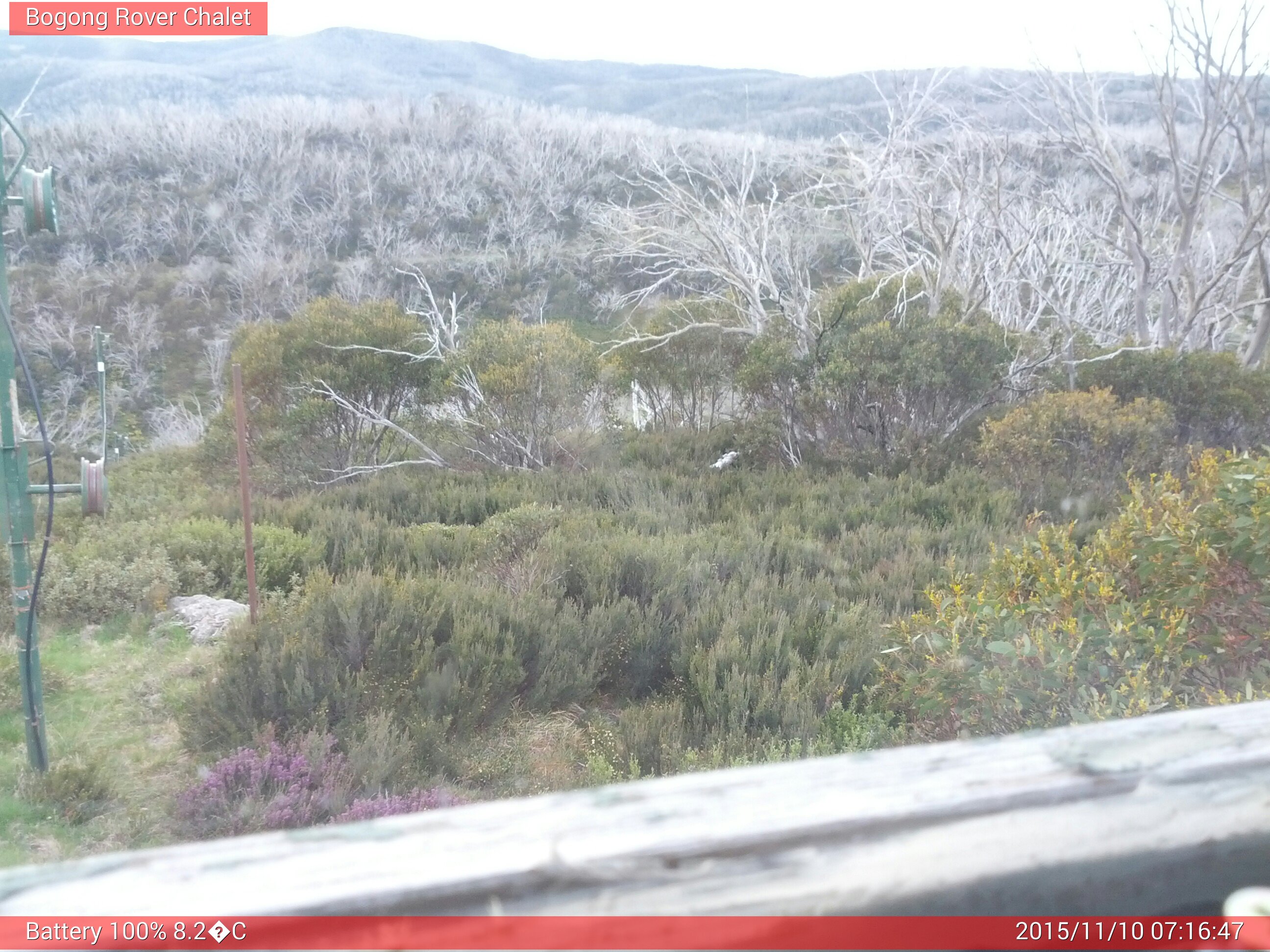 Bogong Web Cam 7:16am Tuesday 10th of November 2015