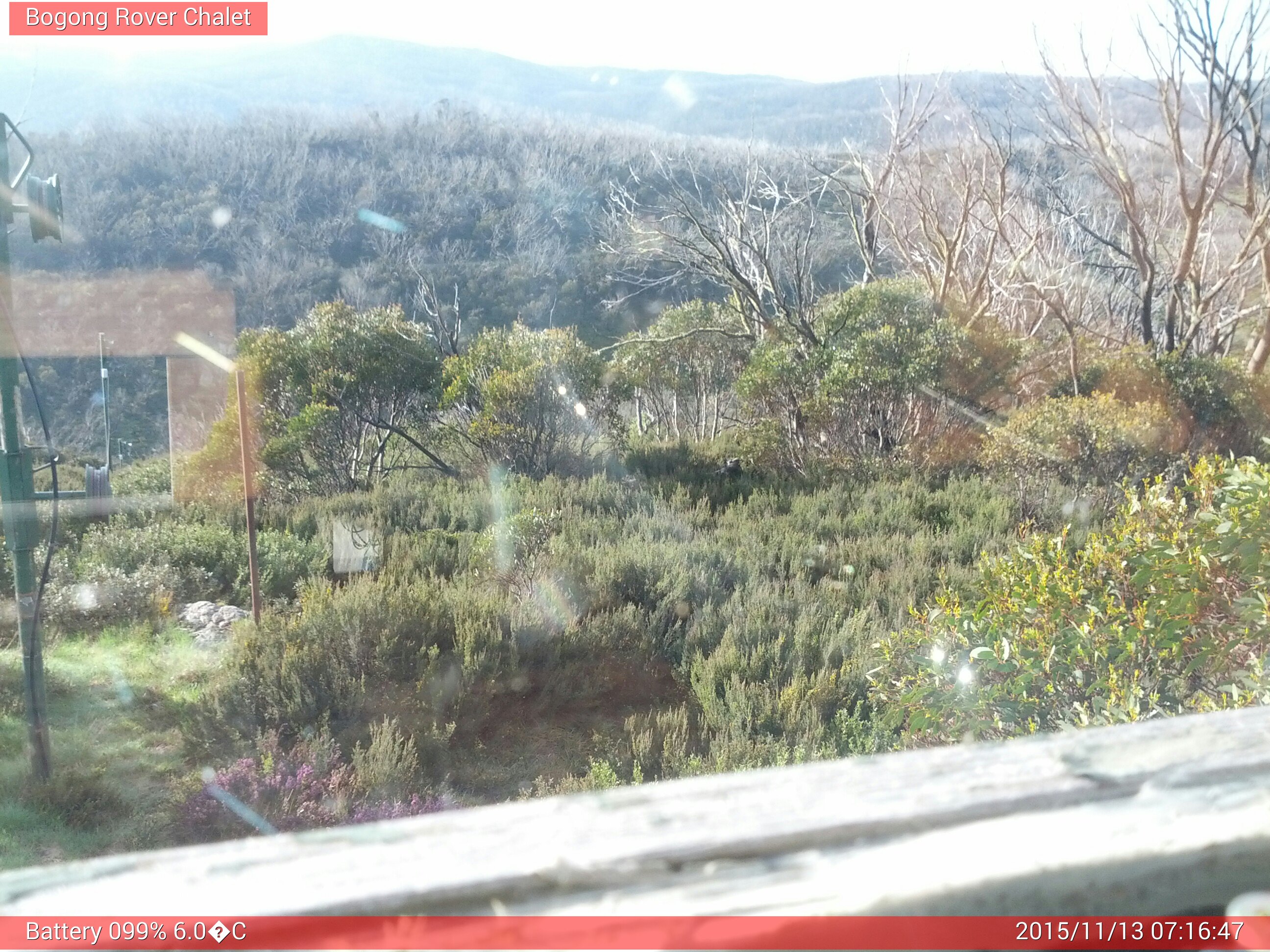 Bogong Web Cam 7:16am Friday 13th of November 2015