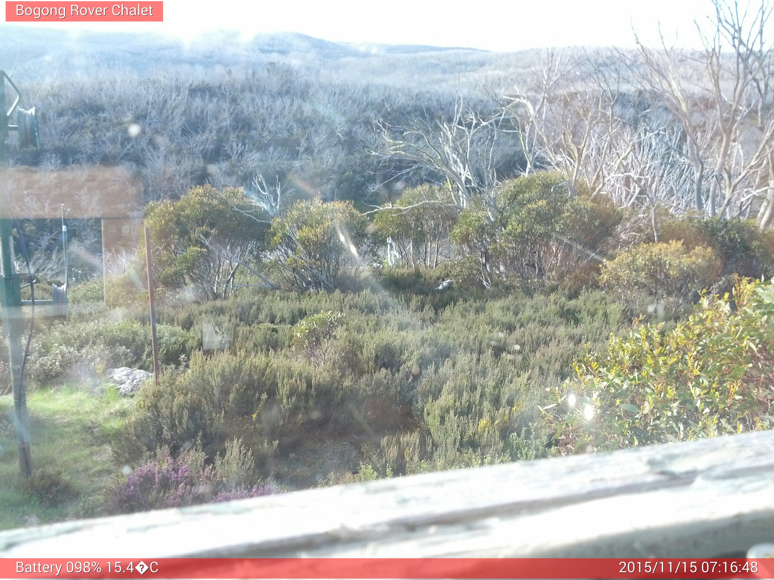 Bogong Web Cam 7:16am Sunday 15th of November 2015