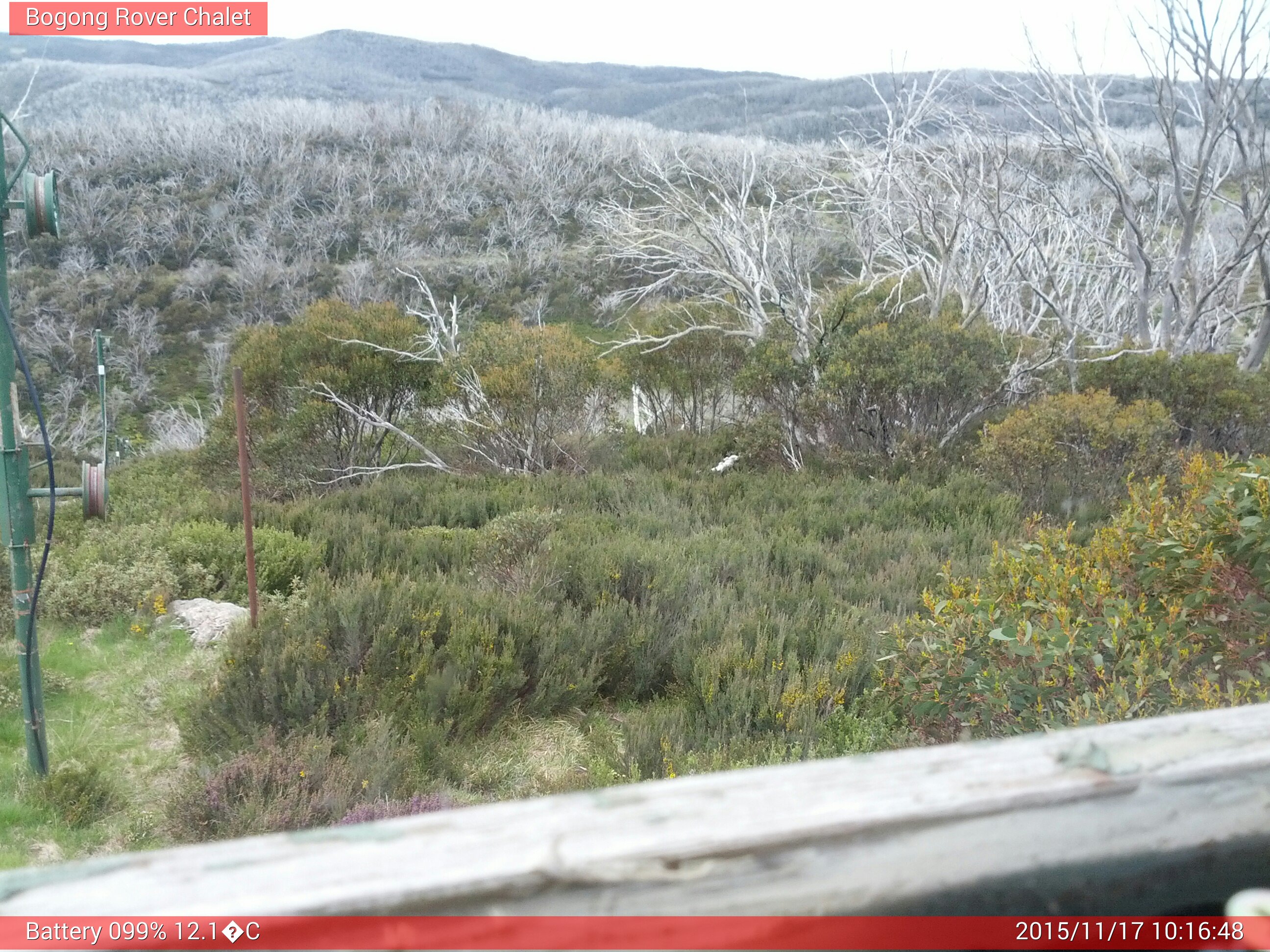 Bogong Web Cam 10:16am Tuesday 17th of November 2015