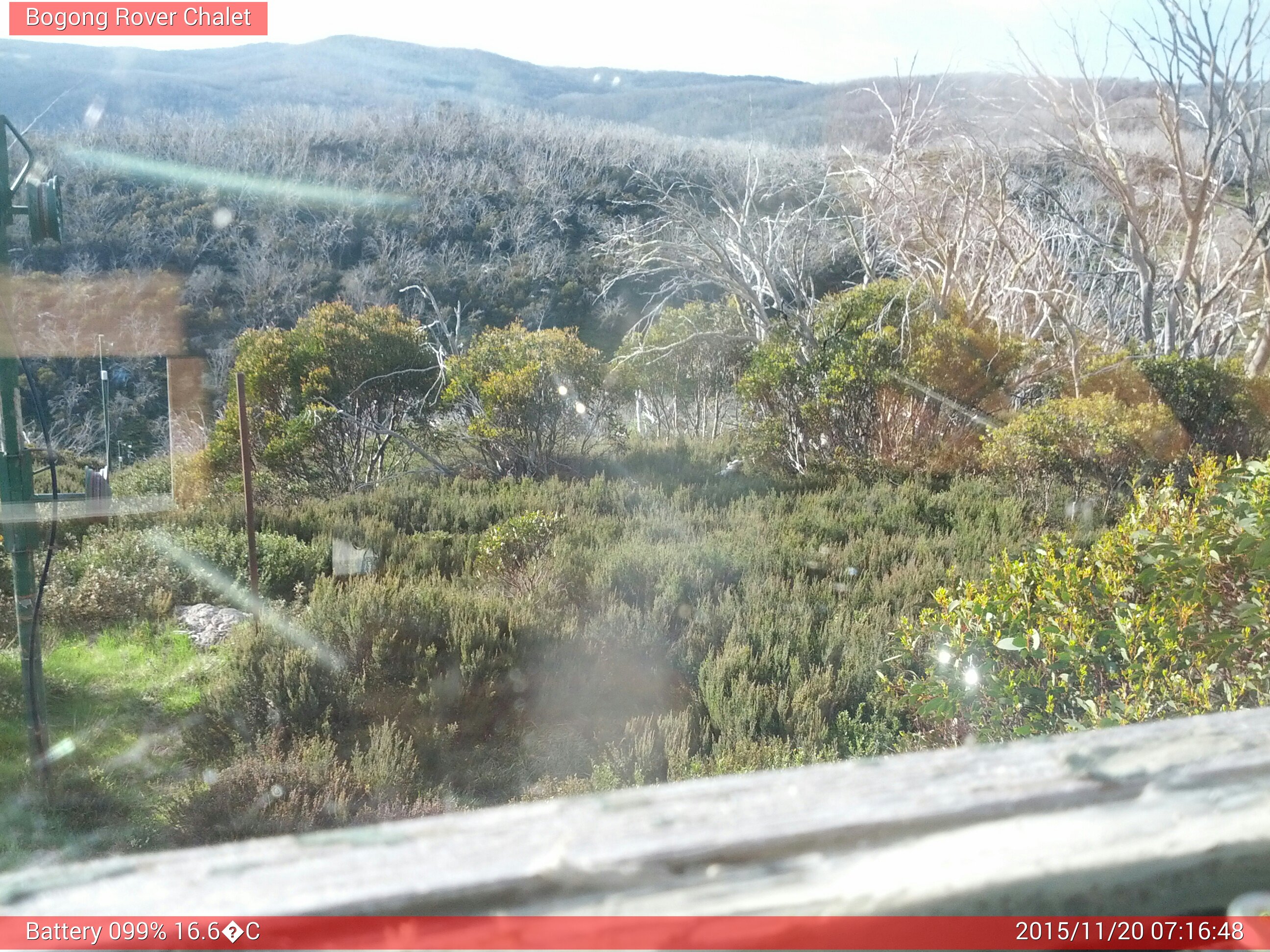 Bogong Web Cam 7:16am Friday 20th of November 2015