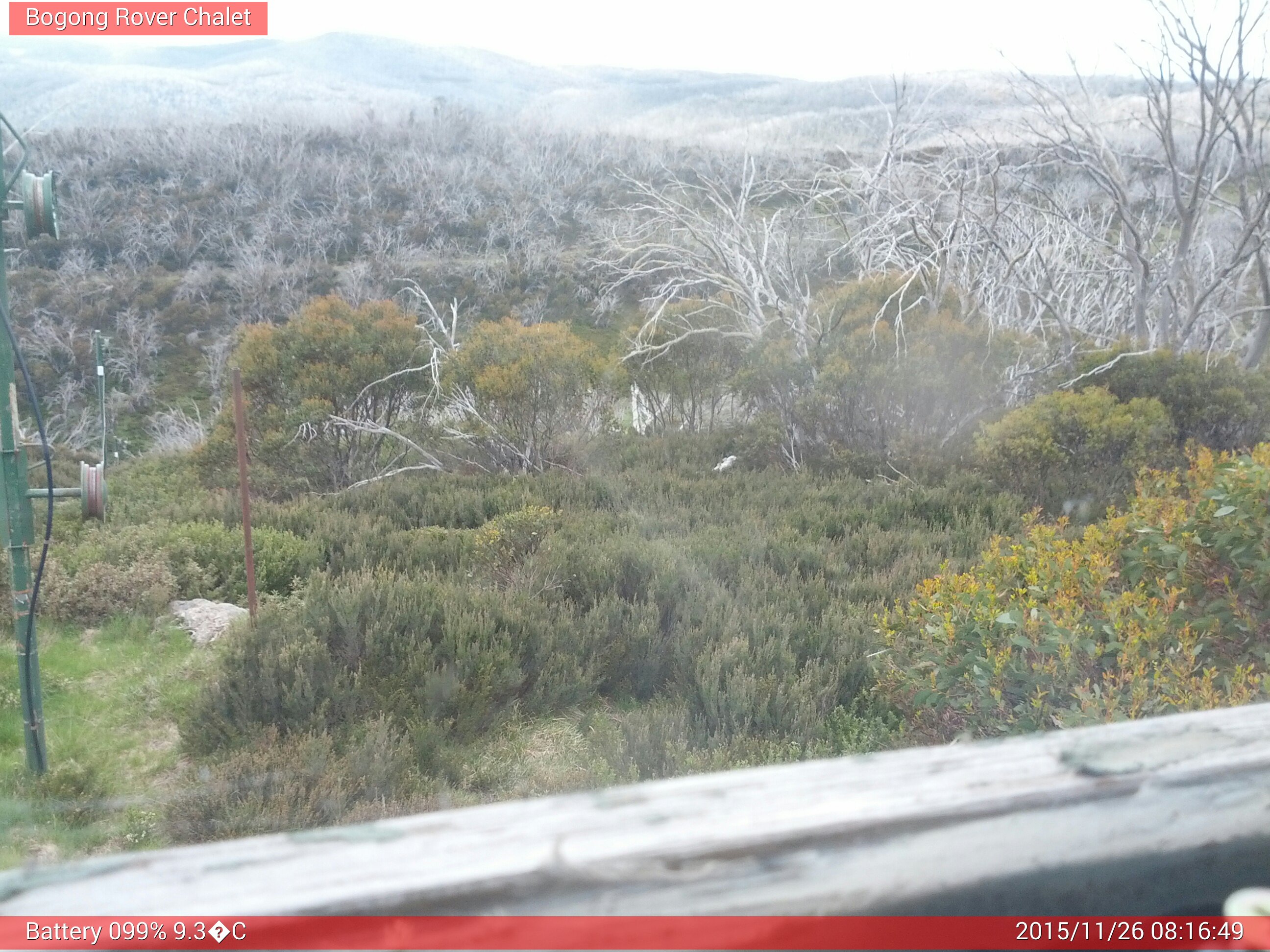 Bogong Web Cam 8:16am Thursday 26th of November 2015