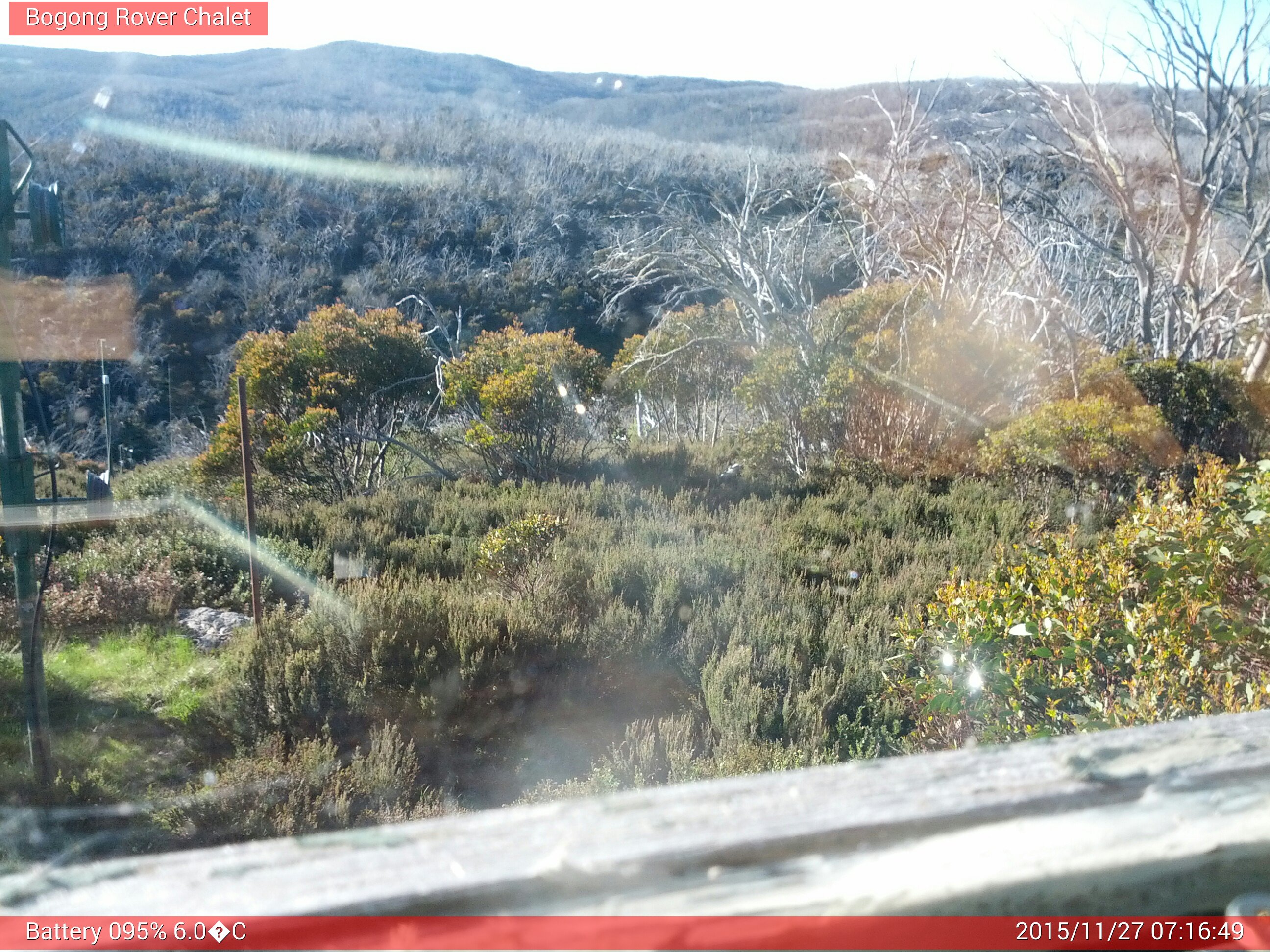 Bogong Web Cam 7:16am Friday 27th of November 2015