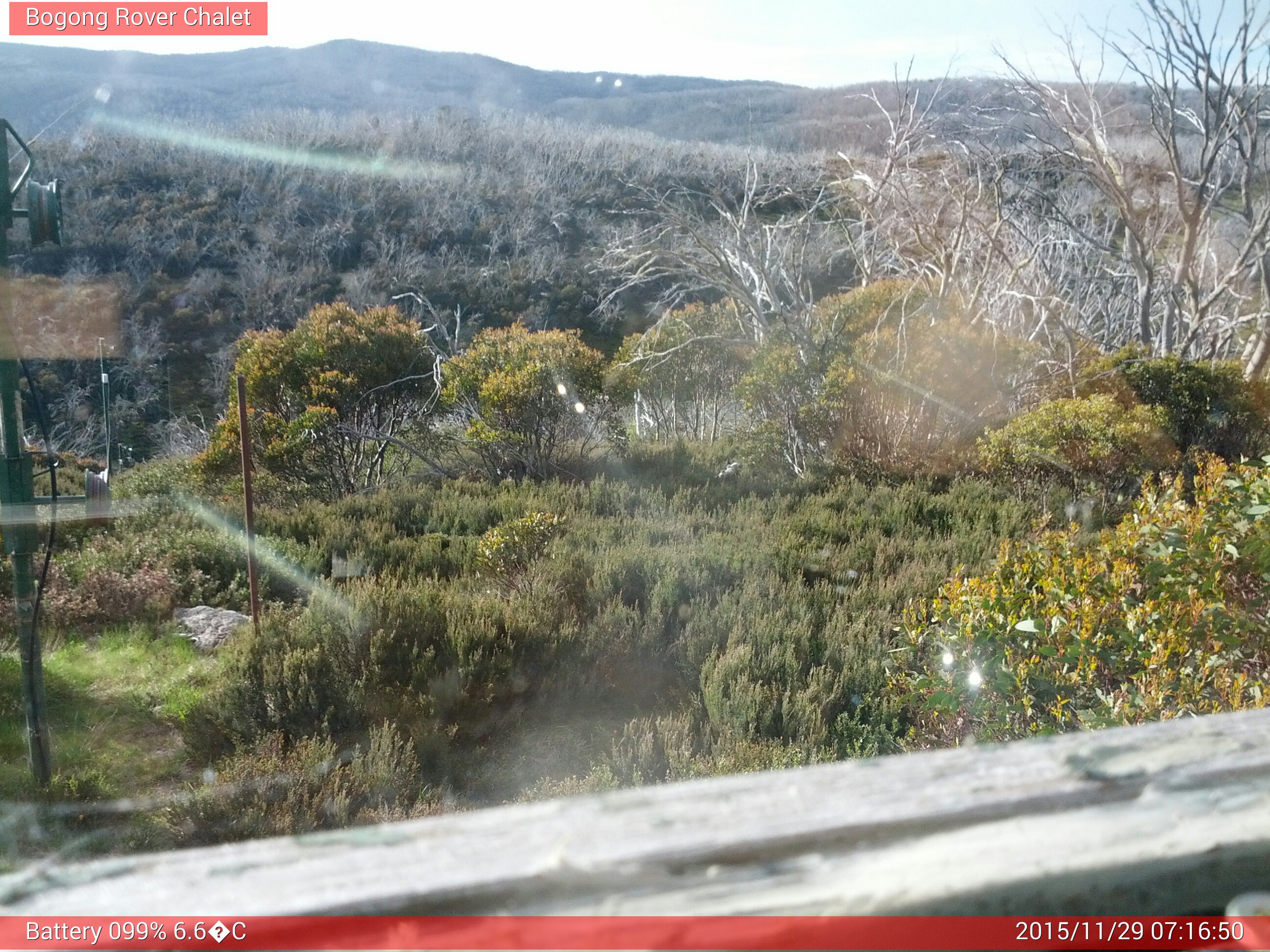 Bogong Web Cam 7:16am Sunday 29th of November 2015