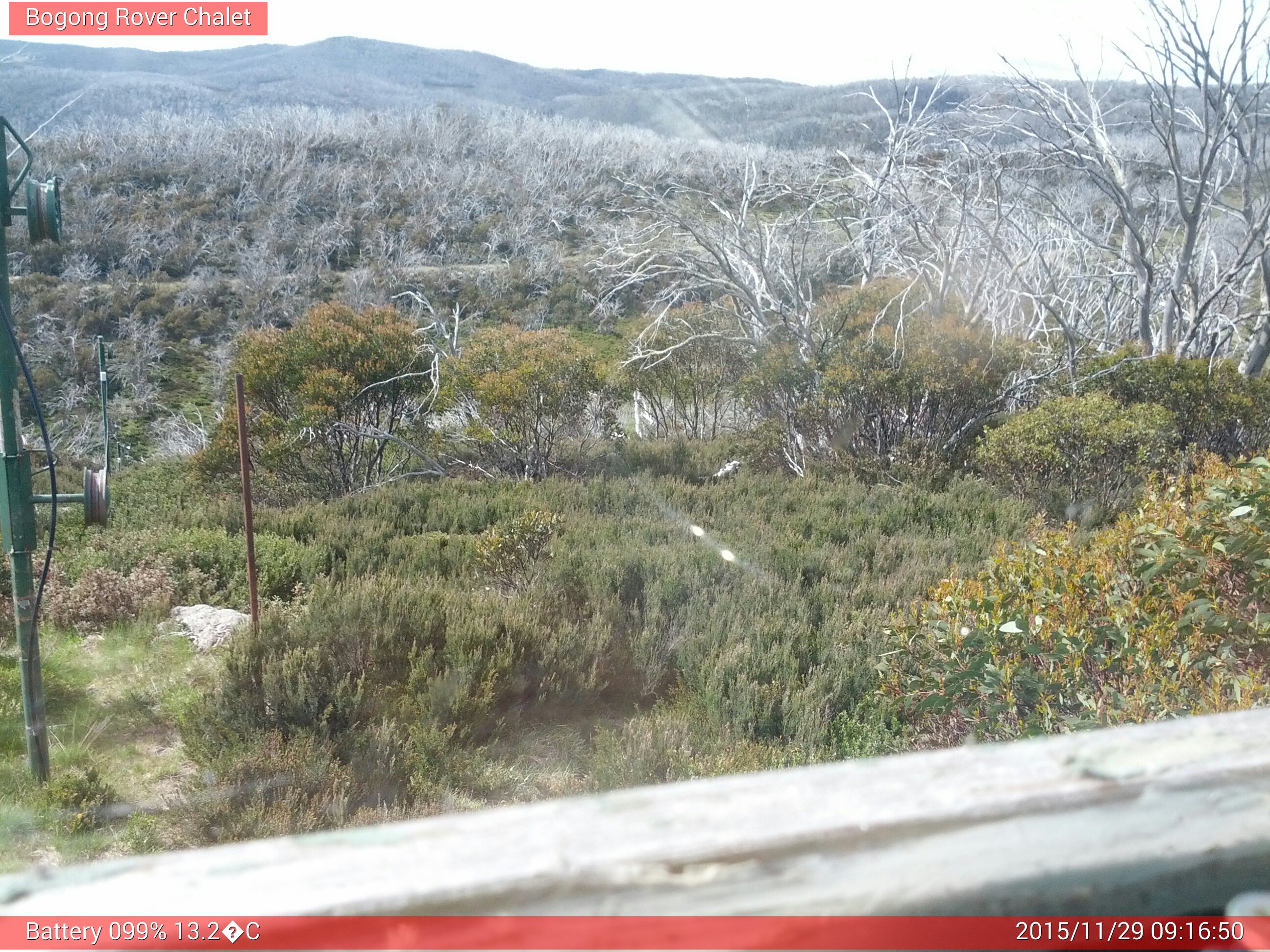 Bogong Web Cam 9:16am Sunday 29th of November 2015