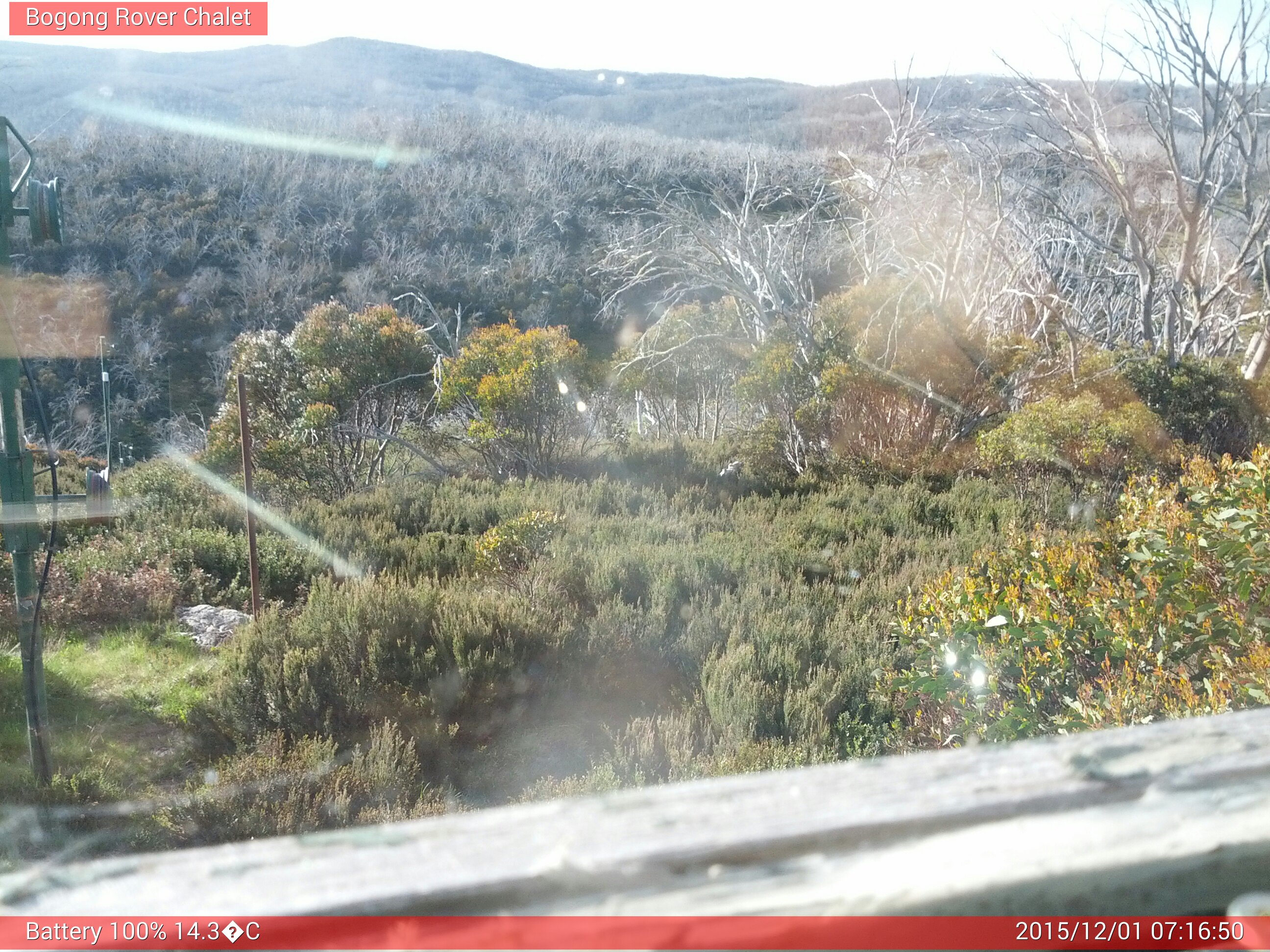 Bogong Web Cam 7:16am Tuesday 1st of December 2015