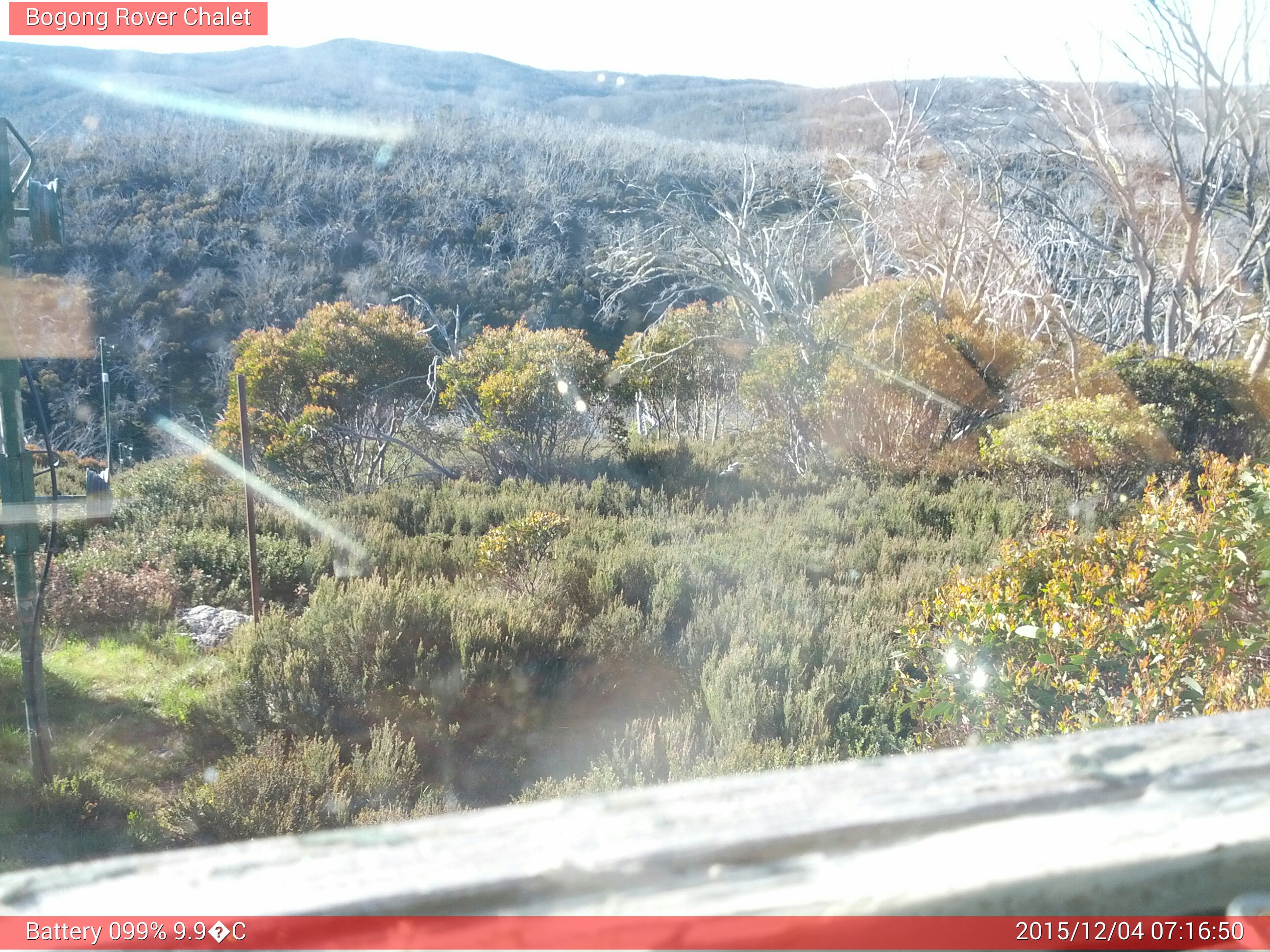 Bogong Web Cam 7:16am Friday 4th of December 2015