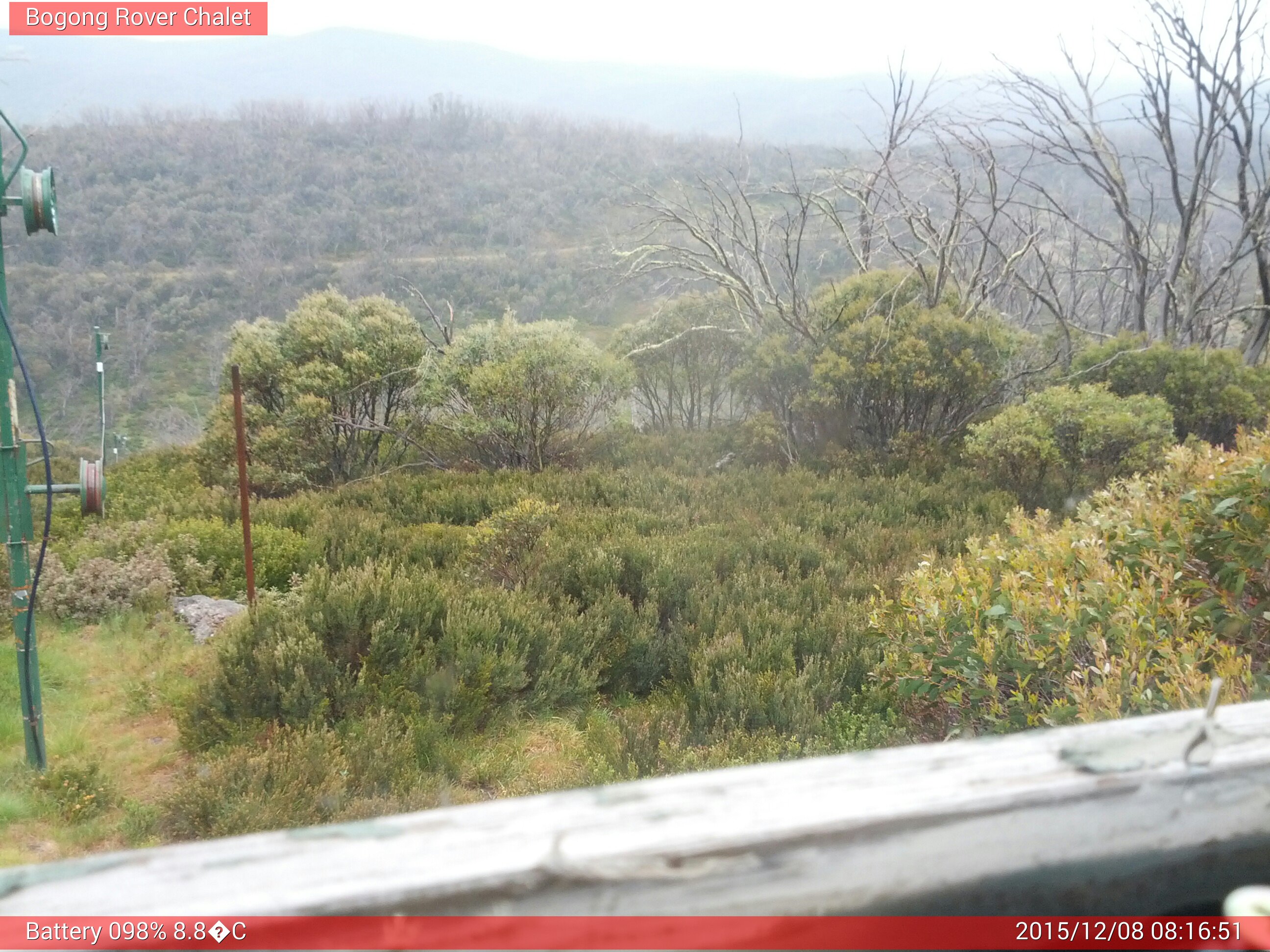 Bogong Web Cam 8:16am Tuesday 8th of December 2015