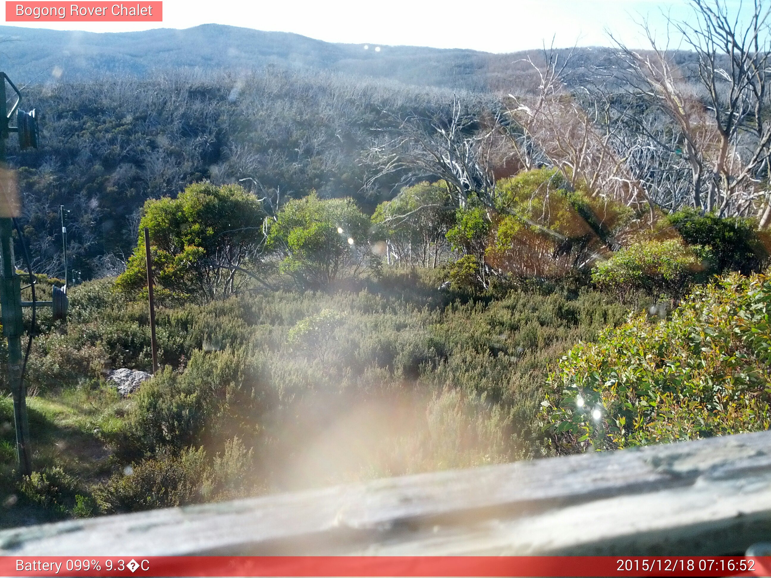 Bogong Web Cam 7:16am Friday 18th of December 2015