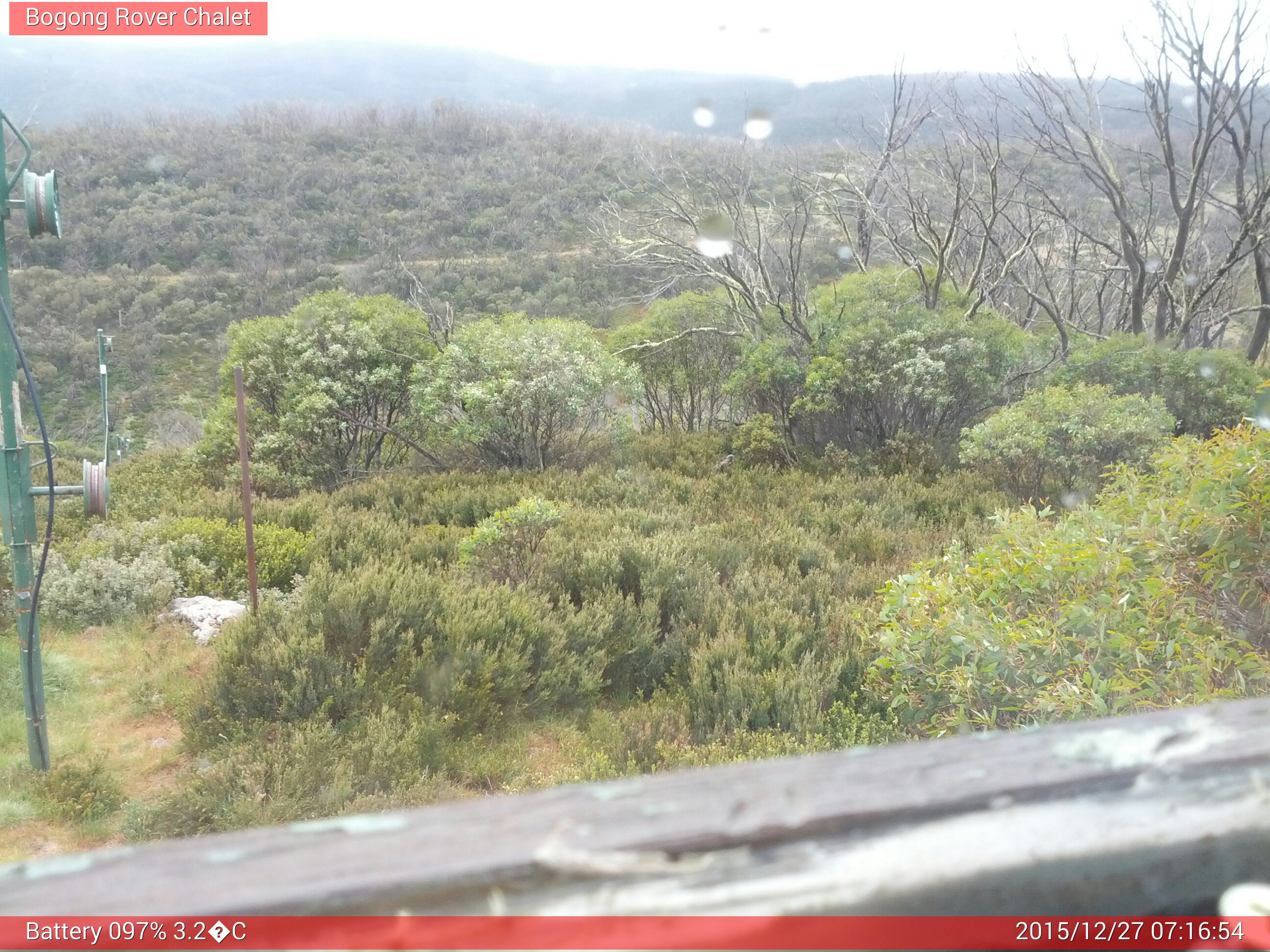 Bogong Web Cam 7:16am Sunday 27th of December 2015