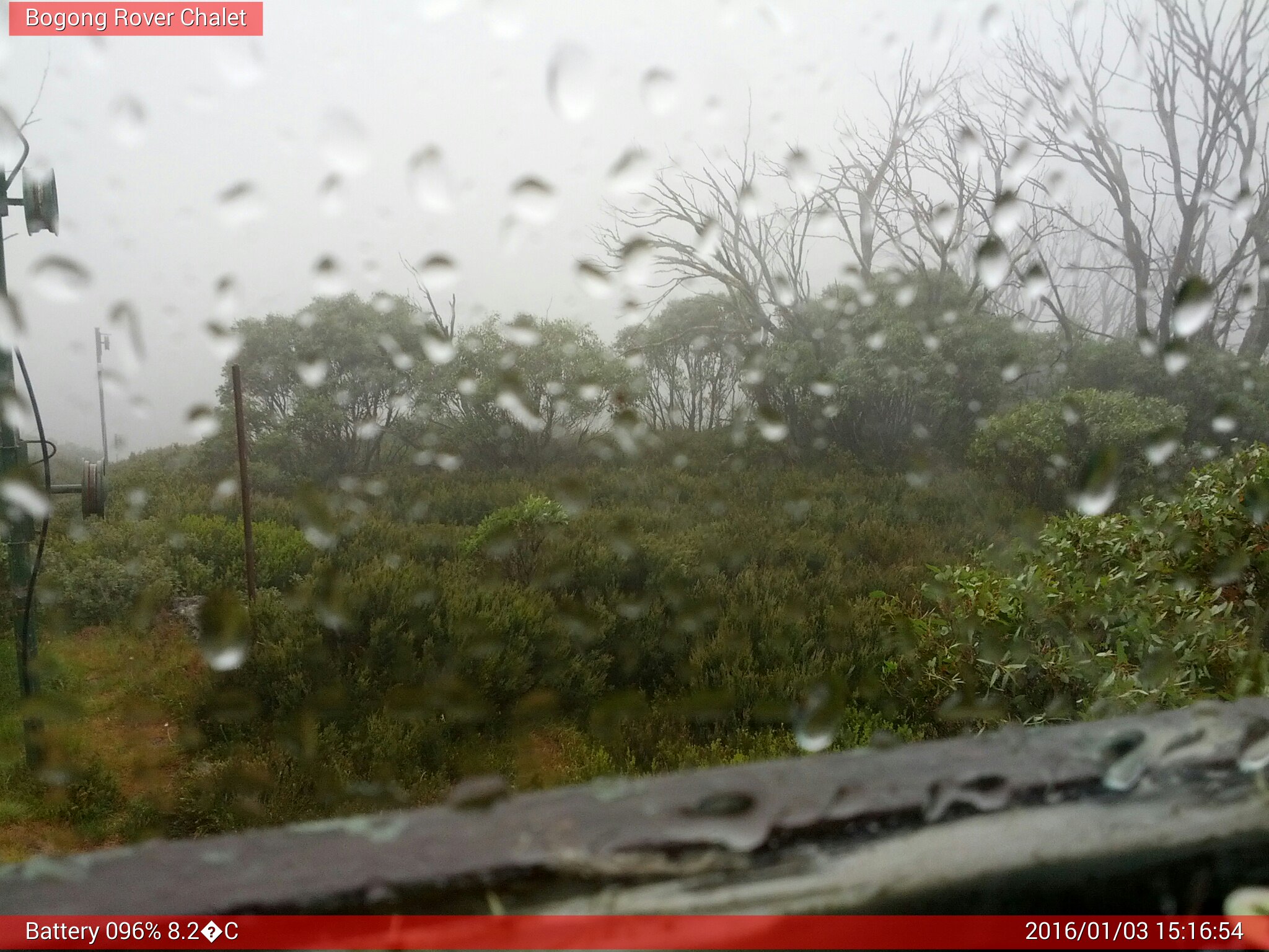 Bogong Web Cam 3:16pm Sunday 3rd of January 2016