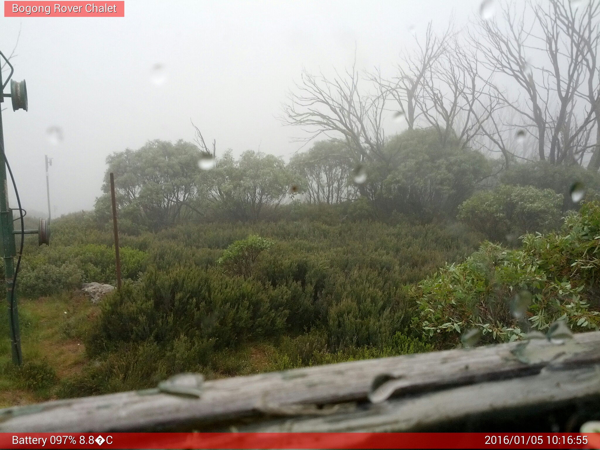 Bogong Web Cam 10:16am Tuesday 5th of January 2016