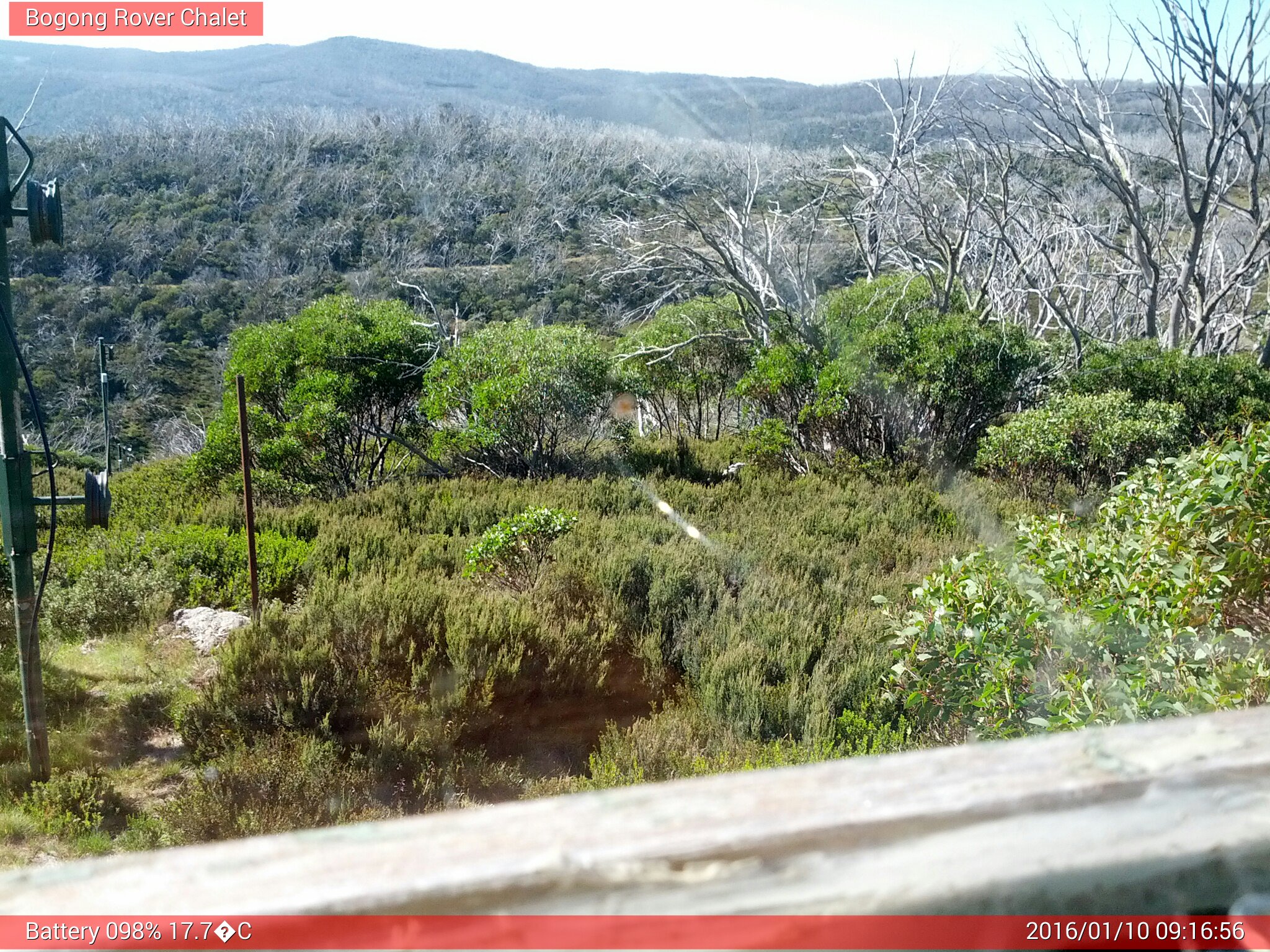 Bogong Web Cam 9:16am Sunday 10th of January 2016