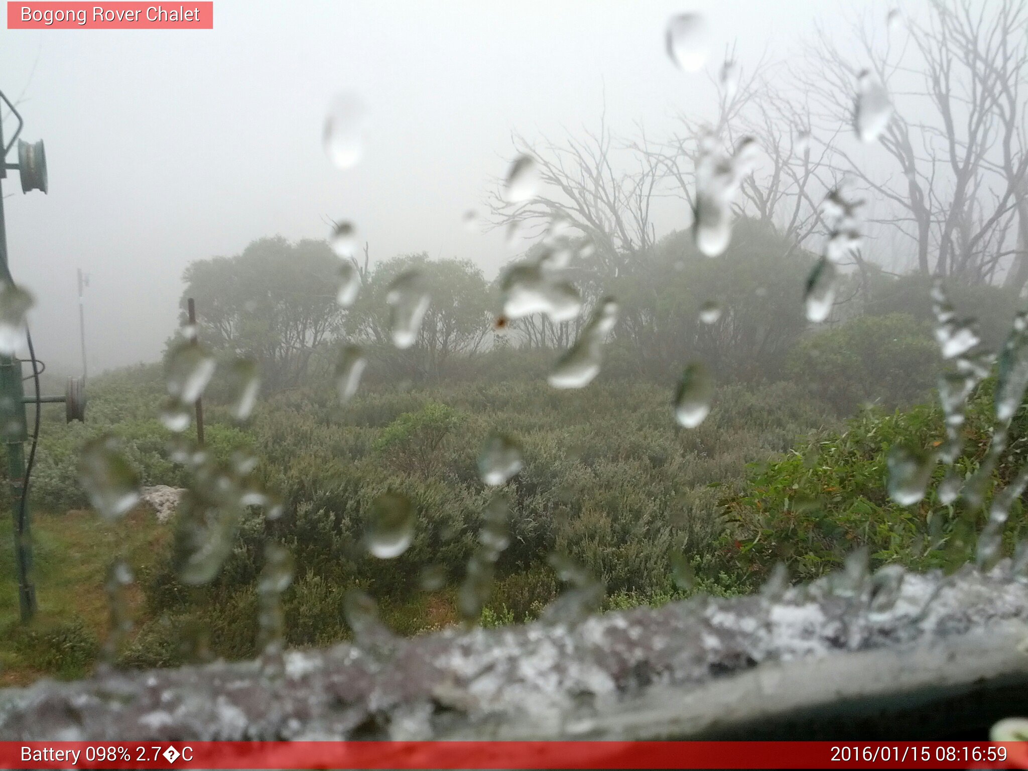 Bogong Web Cam 8:16am Friday 15th of January 2016