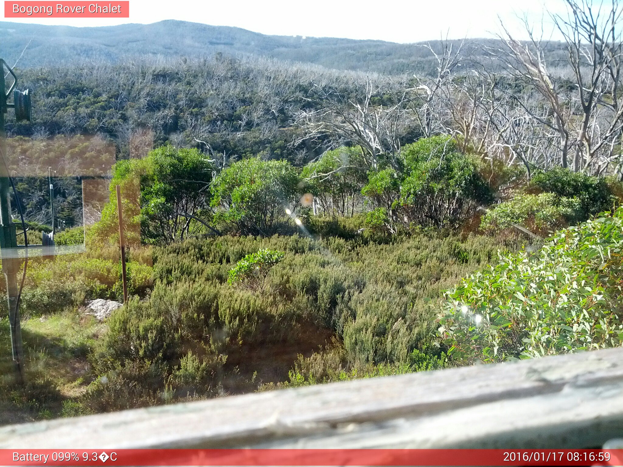 Bogong Web Cam 8:16am Sunday 17th of January 2016