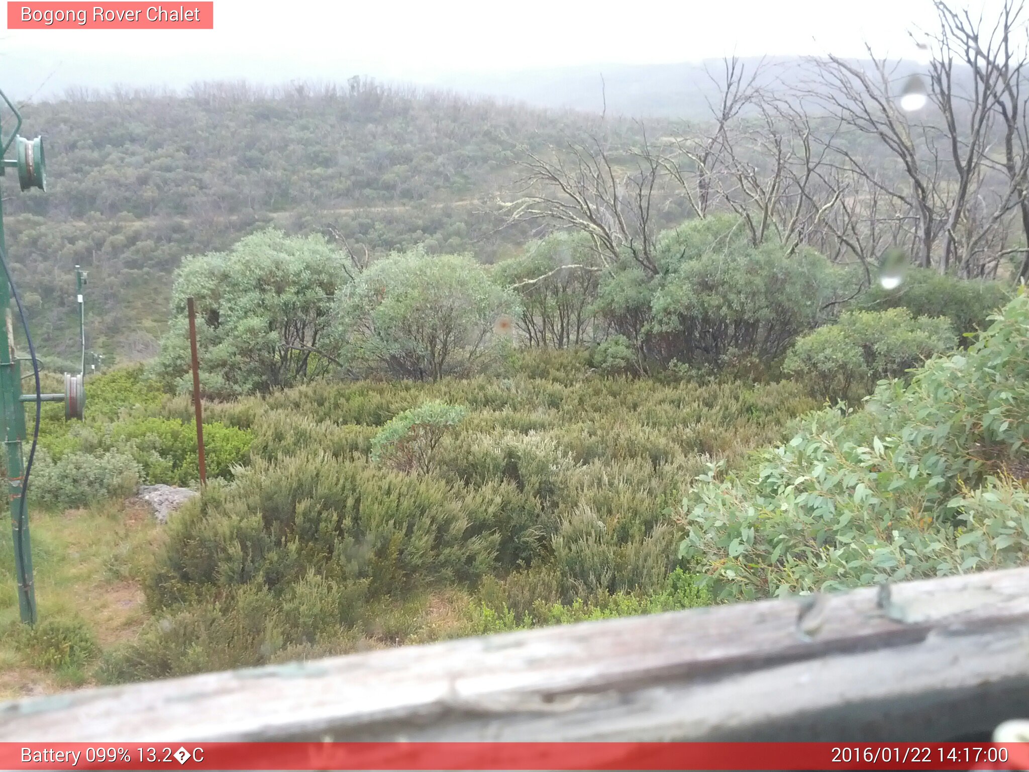 Bogong Web Cam 2:16pm Friday 22nd of January 2016