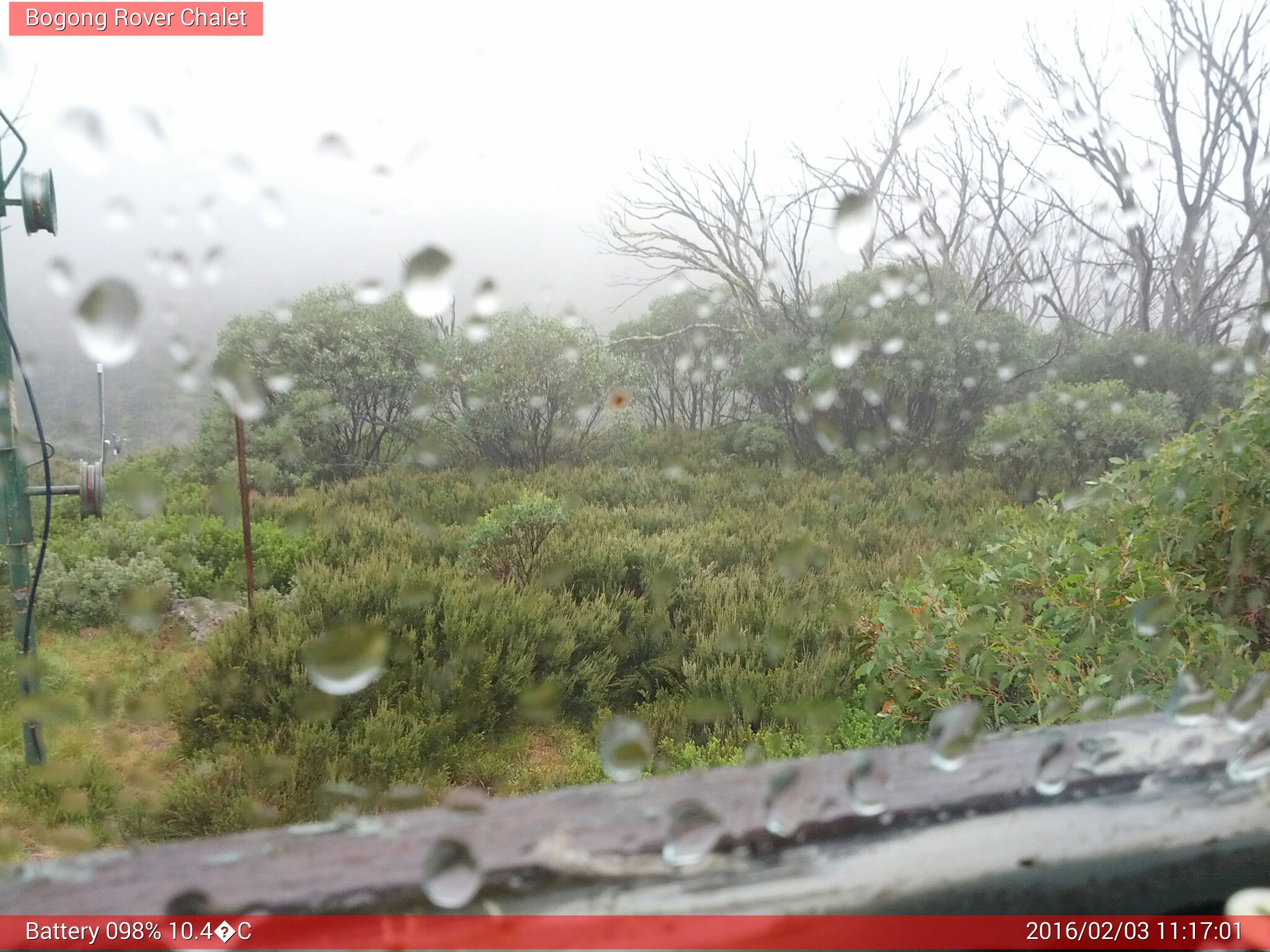 Bogong Web Cam 11:17am Wednesday 3rd of February 2016