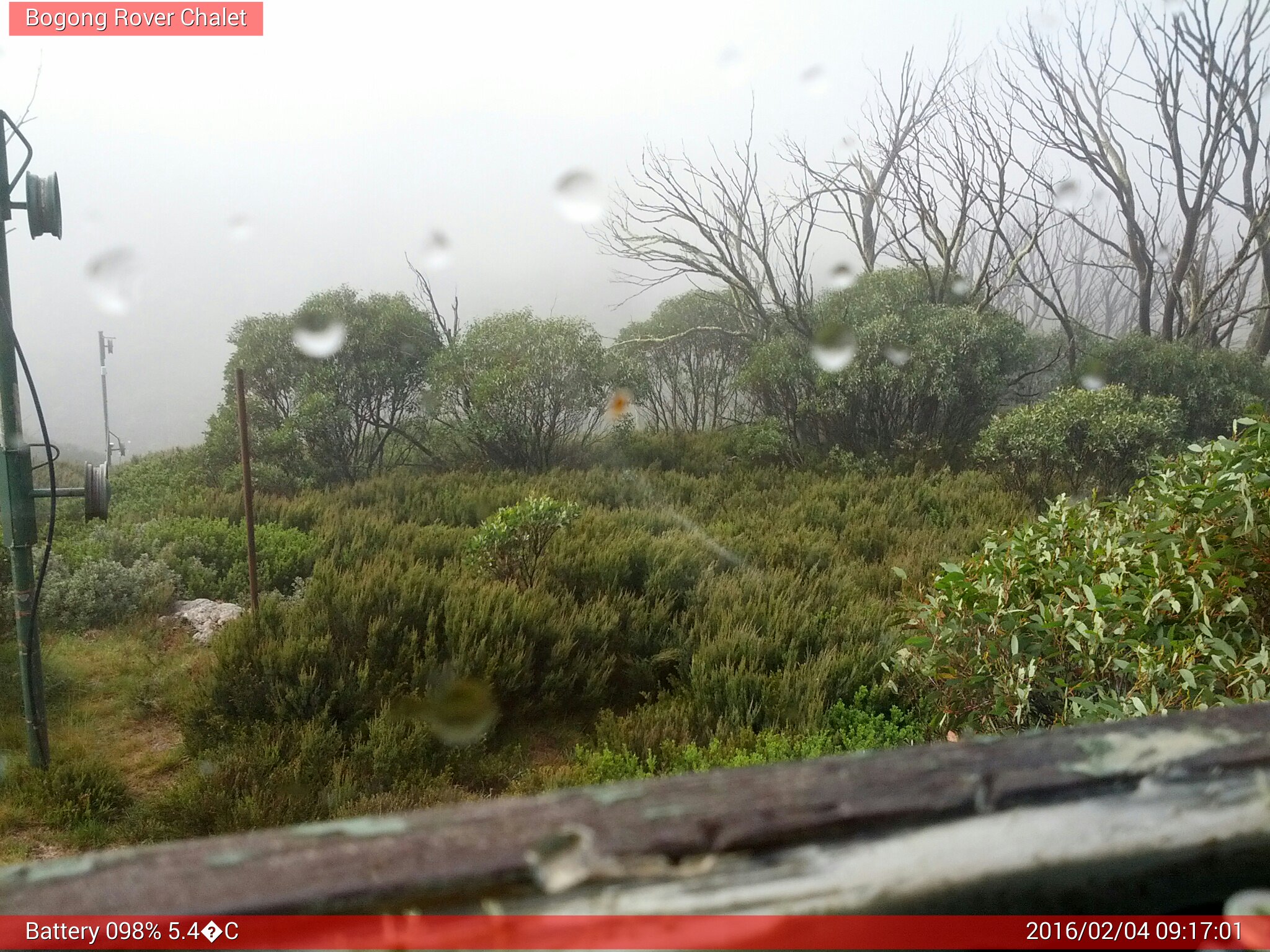 Bogong Web Cam 9:17am Thursday 4th of February 2016