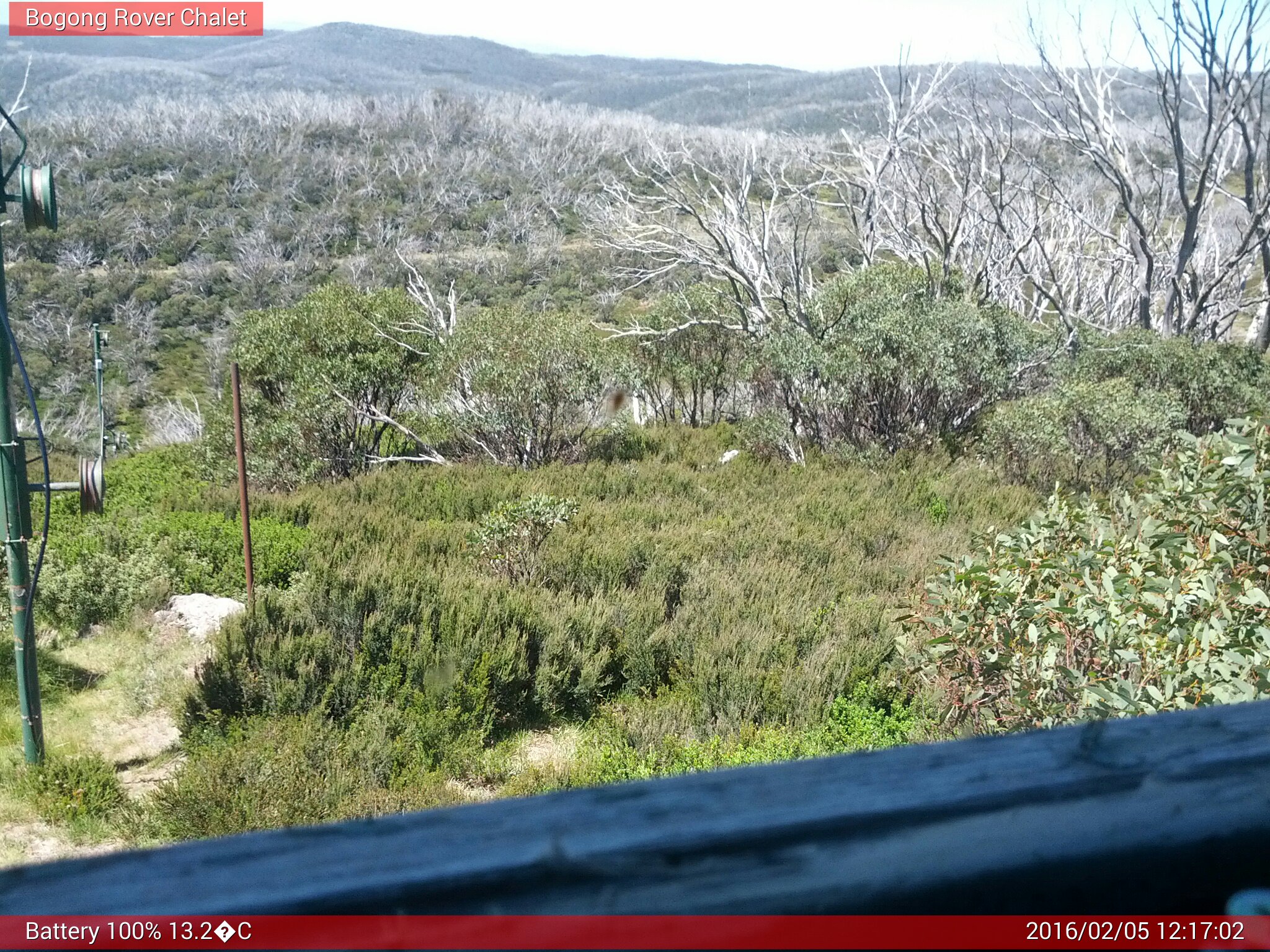 Bogong Web Cam 12:17pm Friday 5th of February 2016