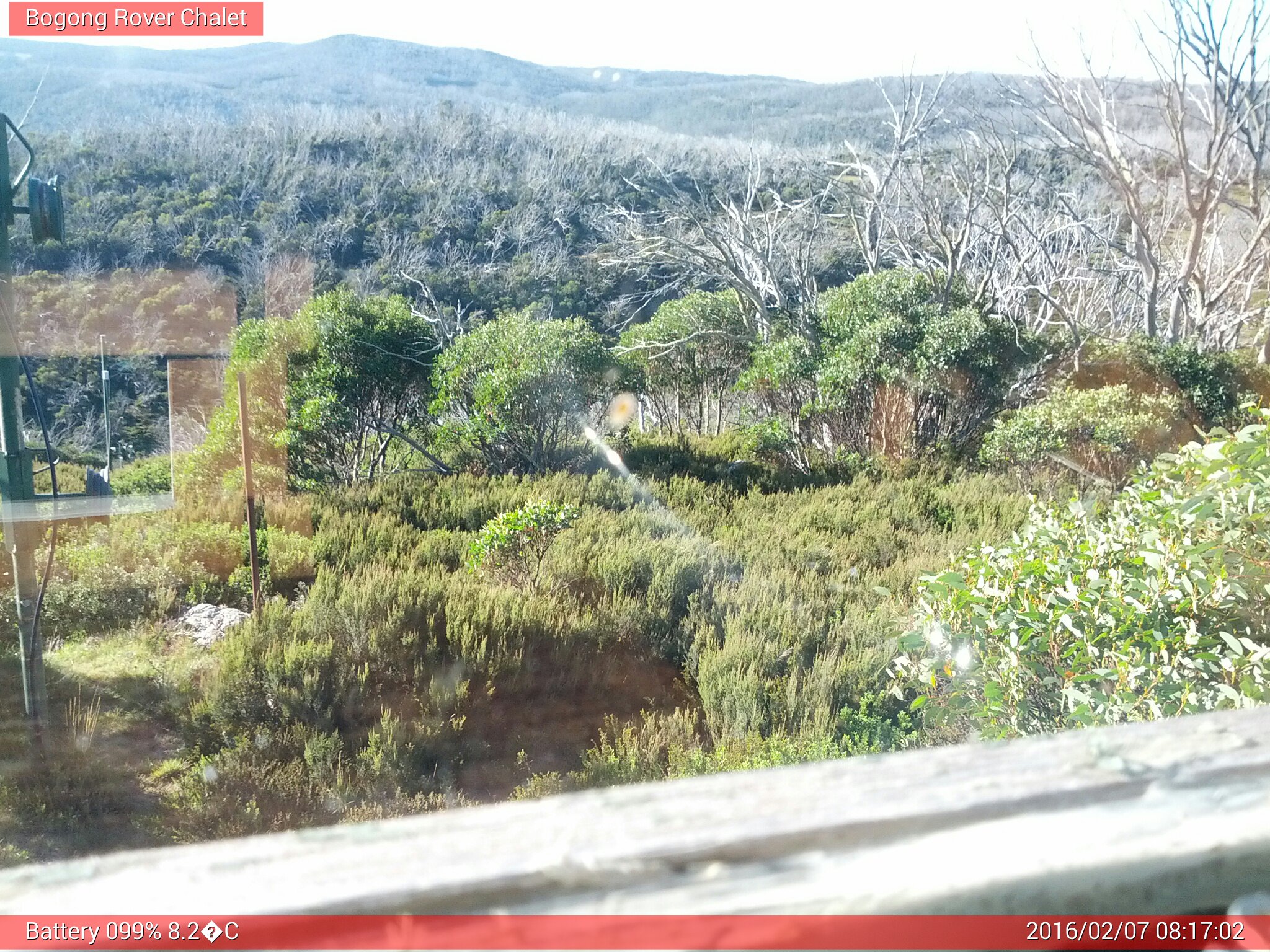 Bogong Web Cam 8:17am Sunday 7th of February 2016