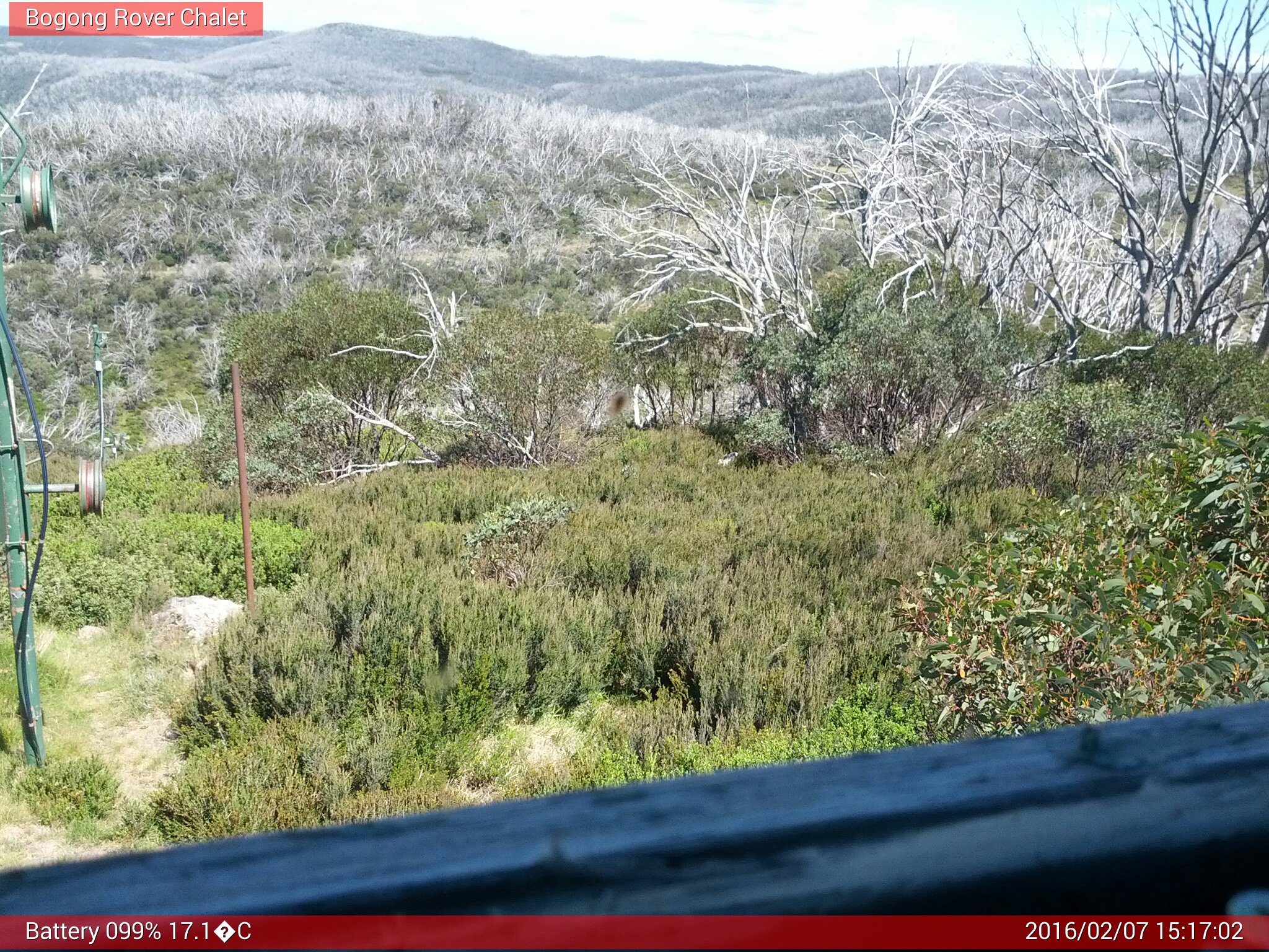 Bogong Web Cam 3:17pm Sunday 7th of February 2016