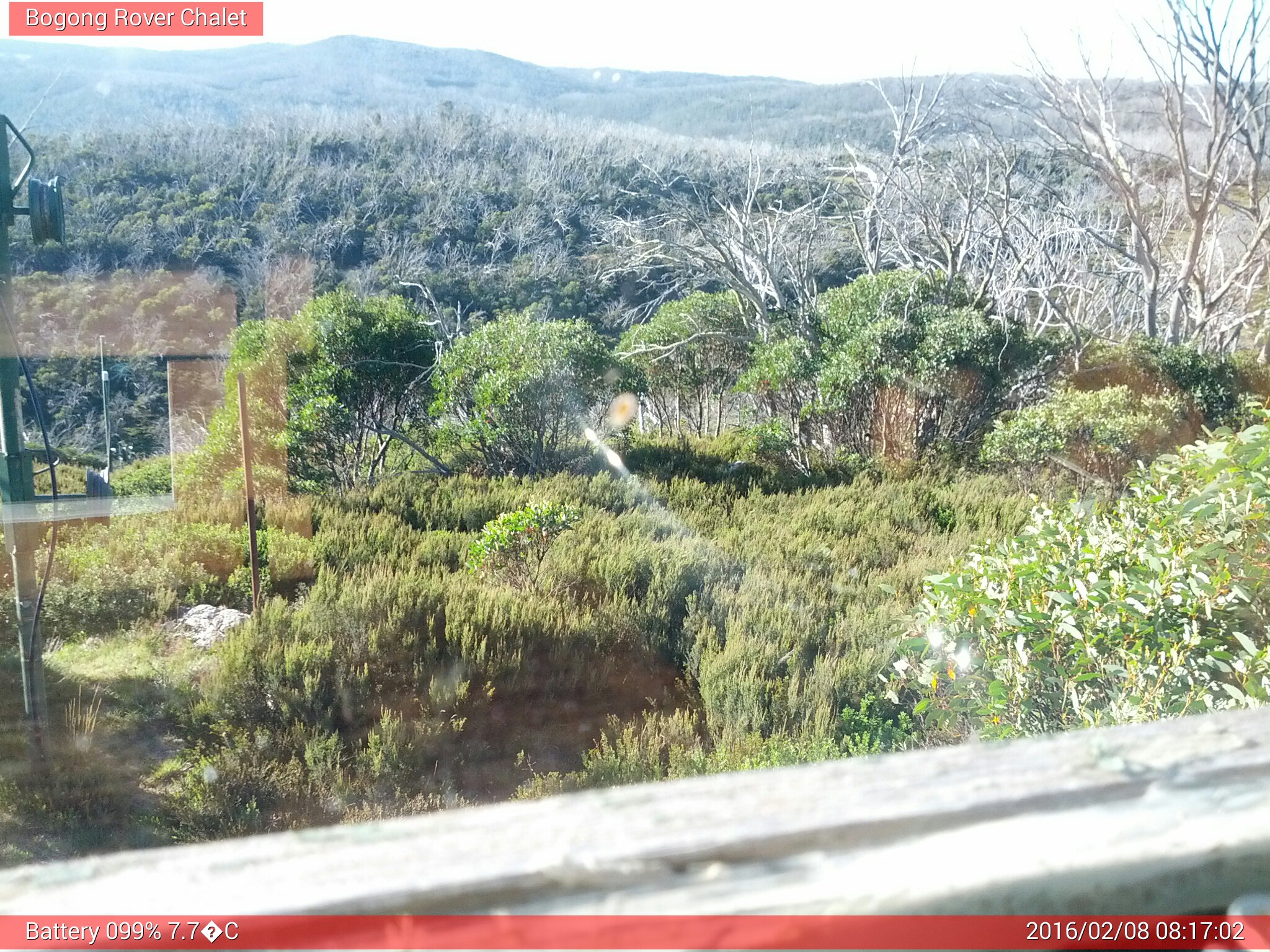 Bogong Web Cam 8:17am Monday 8th of February 2016