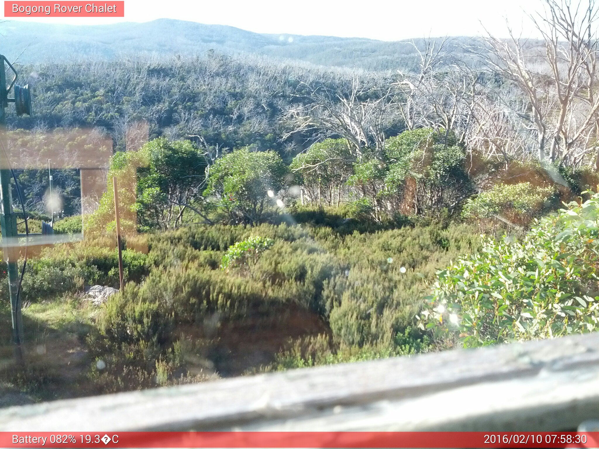 Bogong Web Cam 7:58am Wednesday 10th of February 2016