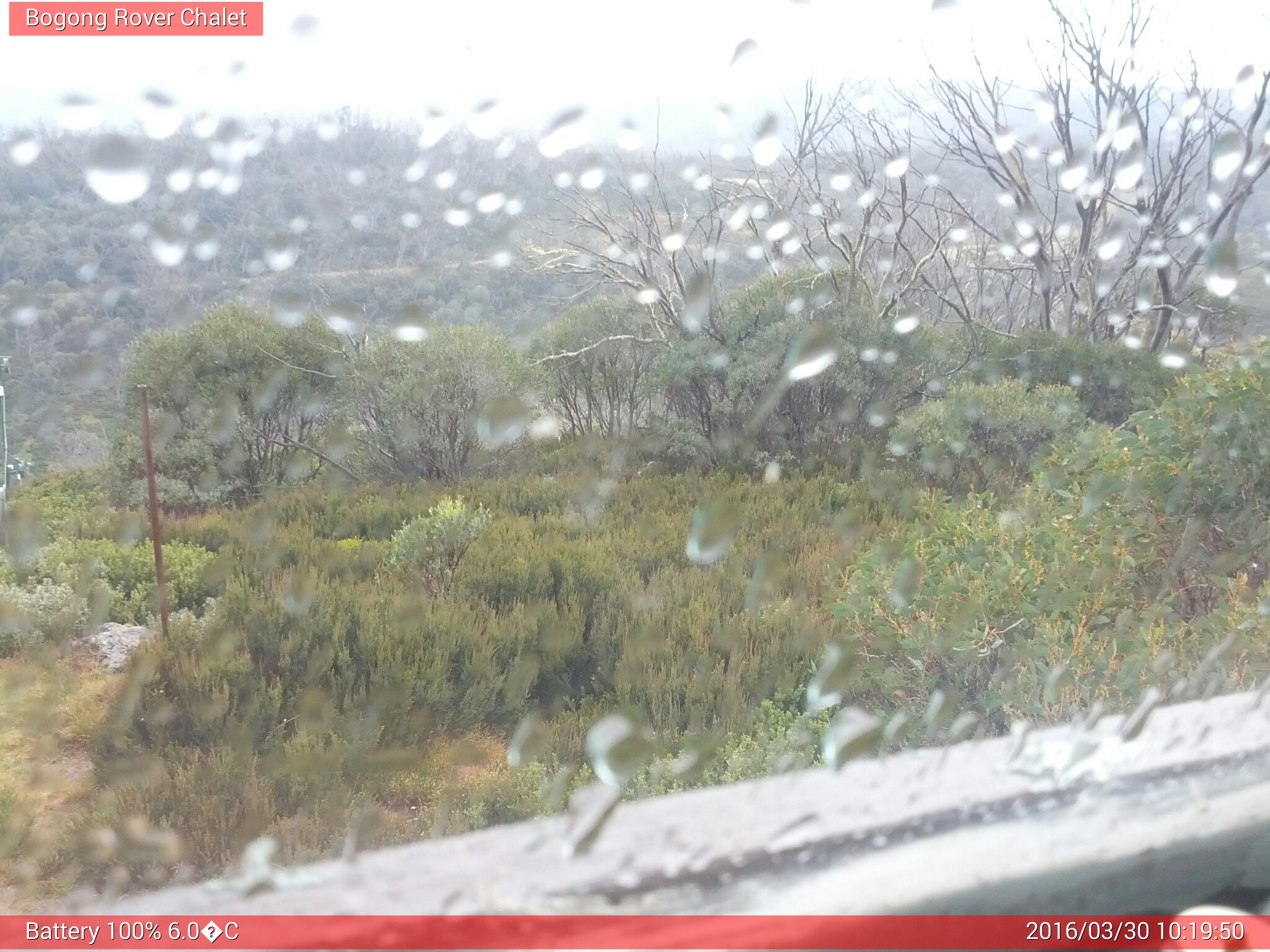 Bogong Web Cam 10:19am Wednesday 30th of March 2016