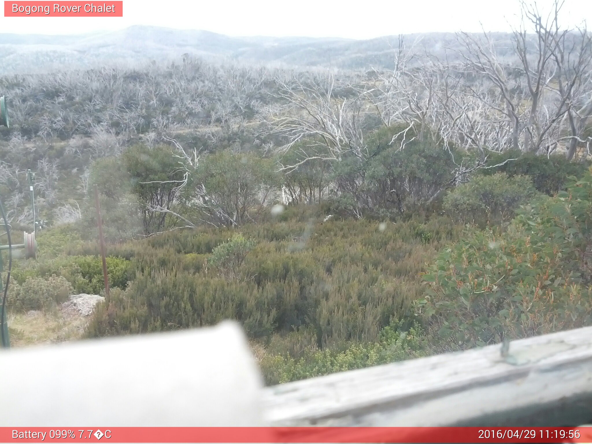 Bogong Web Cam 11:19am Friday 29th of April 2016