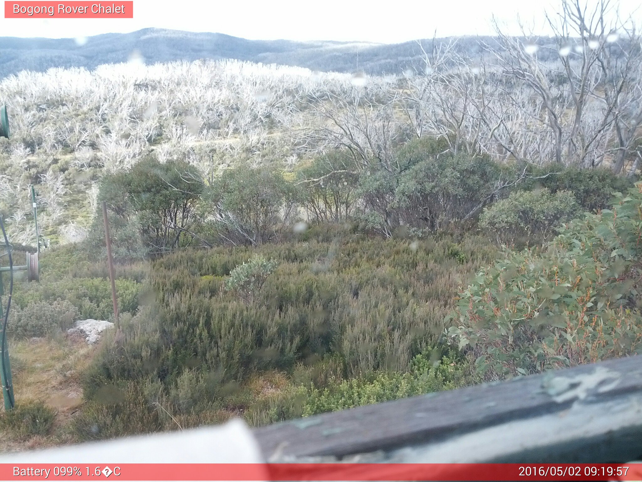 Bogong Web Cam 9:19am Monday 2nd of May 2016