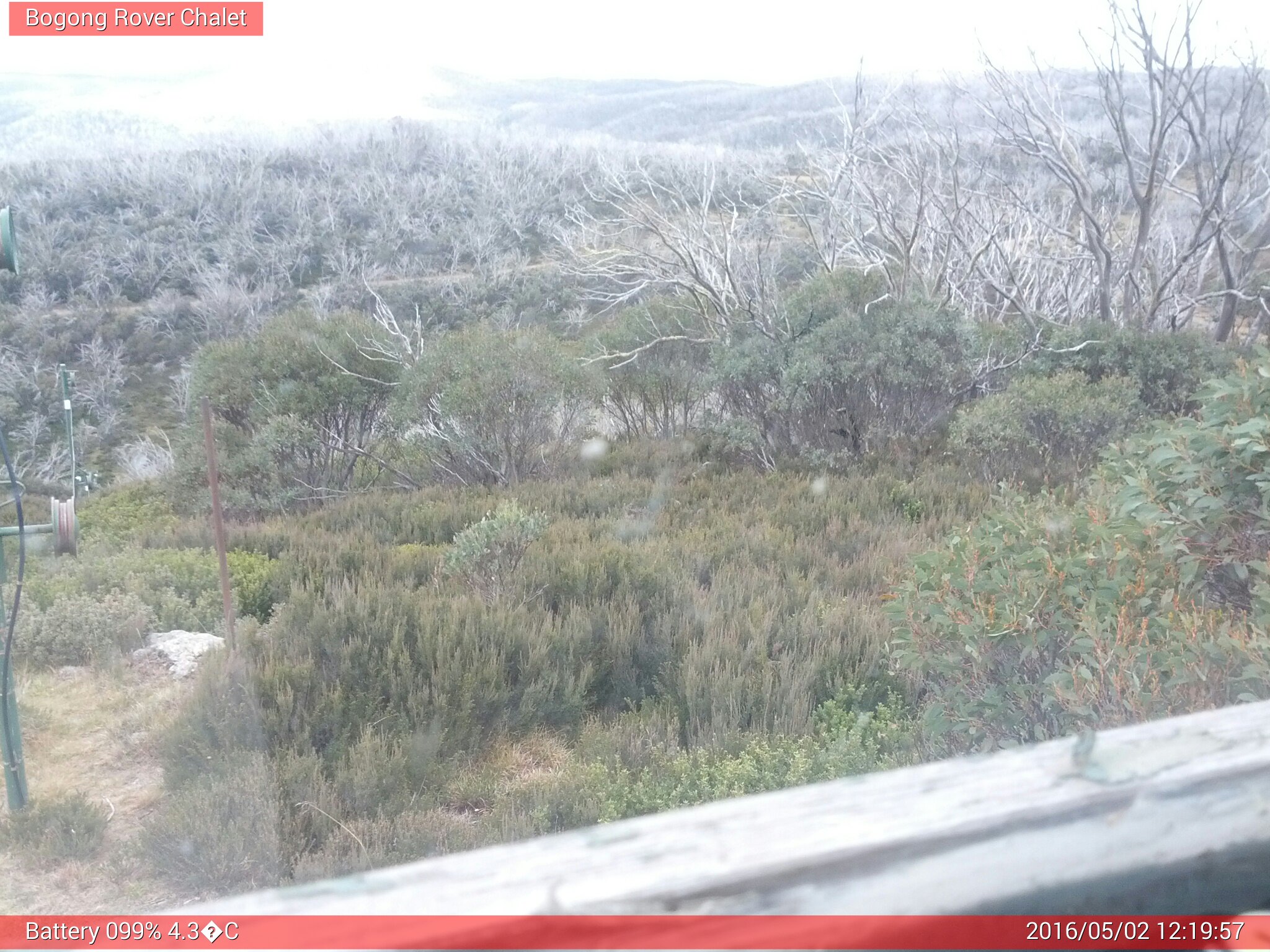 Bogong Web Cam 12:19pm Monday 2nd of May 2016