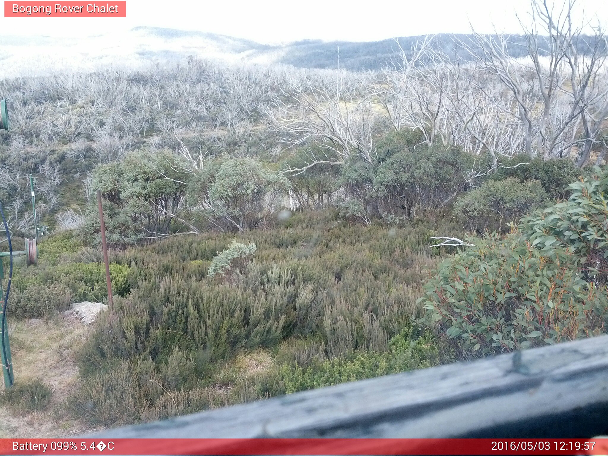 Bogong Web Cam 12:19pm Tuesday 3rd of May 2016