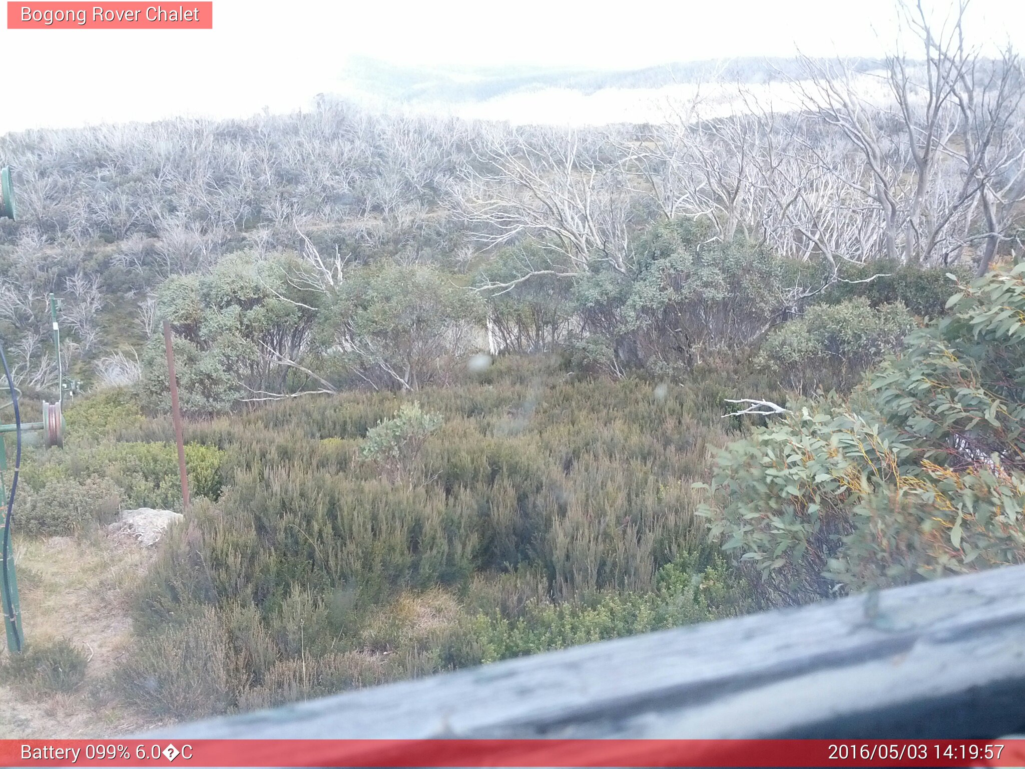 Bogong Web Cam 2:19pm Tuesday 3rd of May 2016