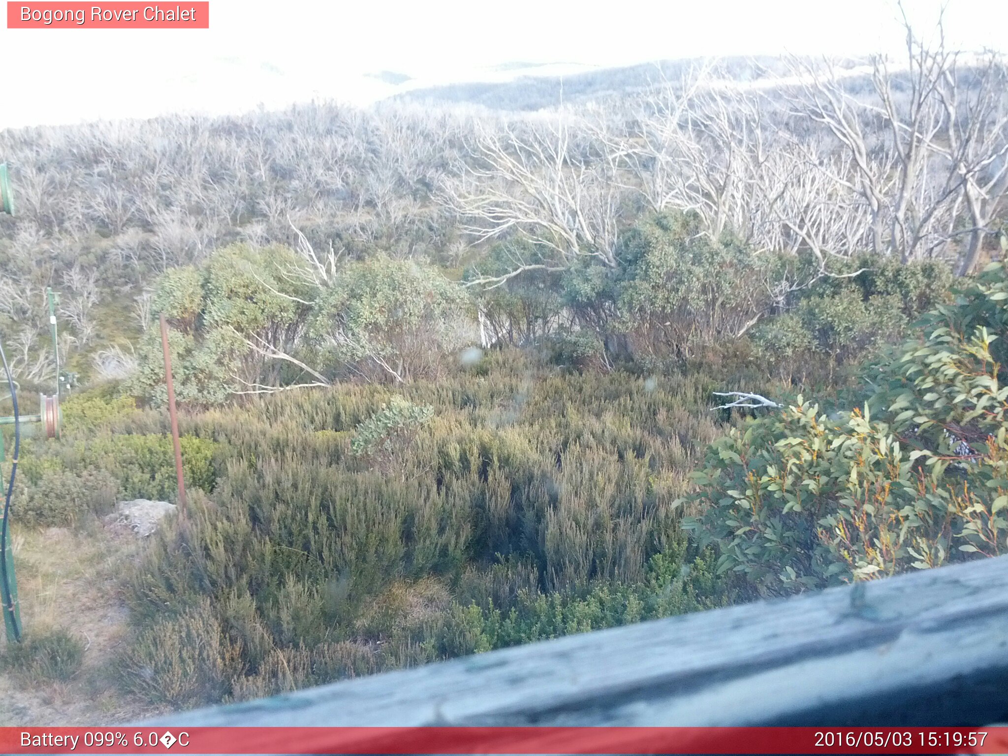 Bogong Web Cam 3:19pm Tuesday 3rd of May 2016