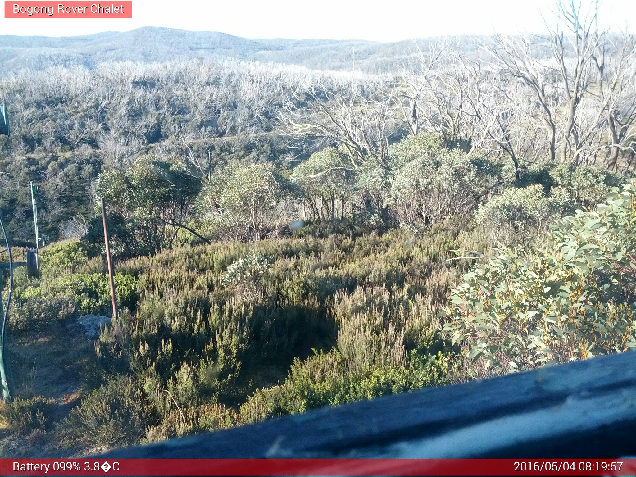 Bogong Web Cam 8:19am Wednesday 4th of May 2016