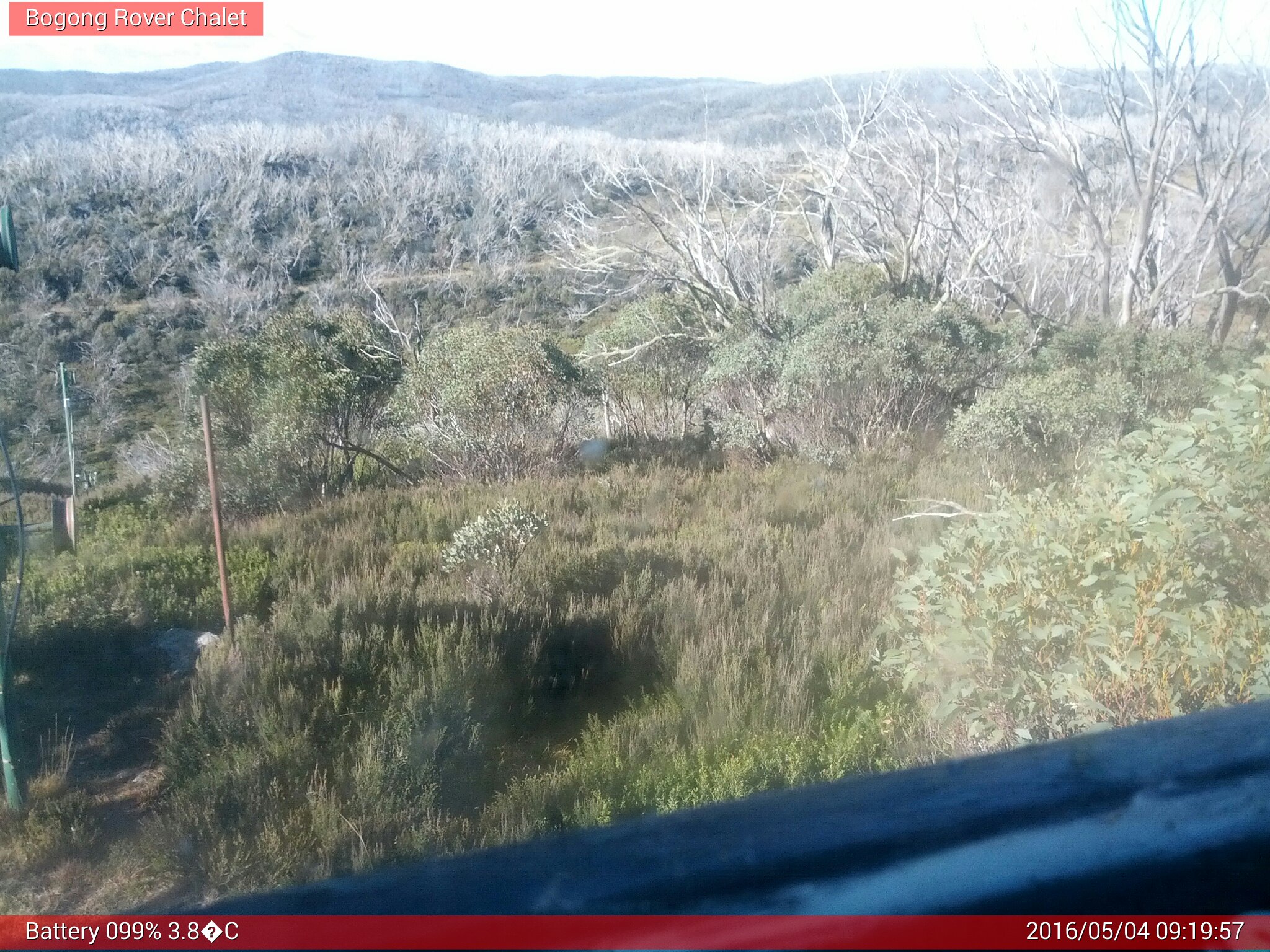 Bogong Web Cam 9:19am Wednesday 4th of May 2016