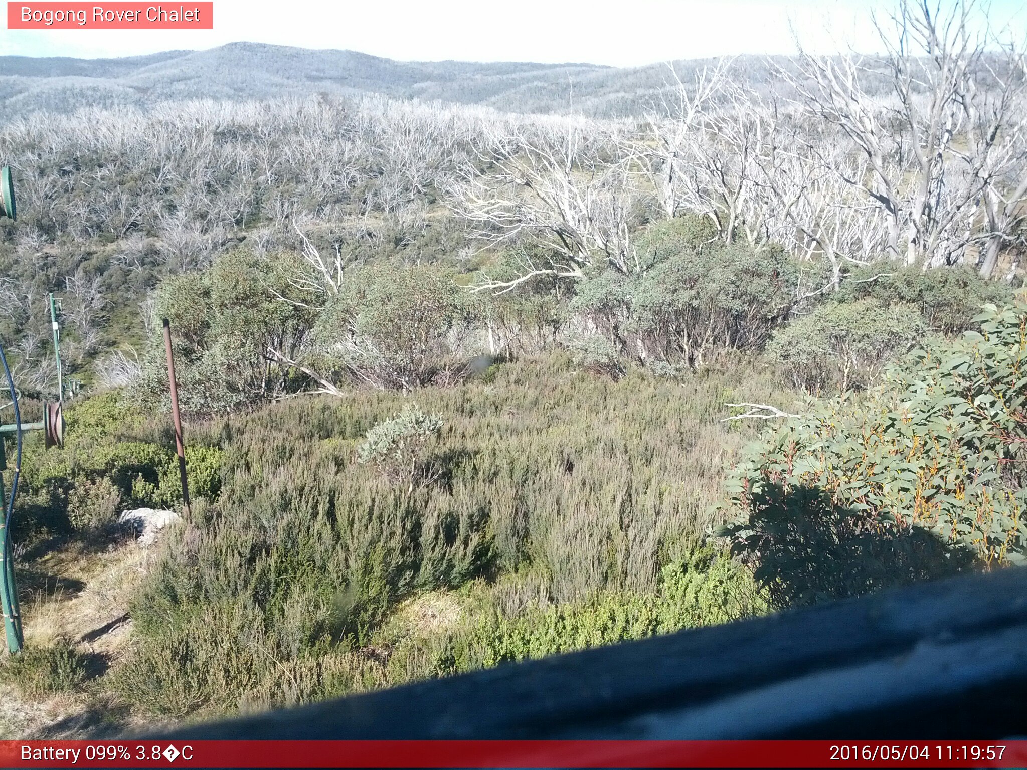 Bogong Web Cam 11:19am Wednesday 4th of May 2016