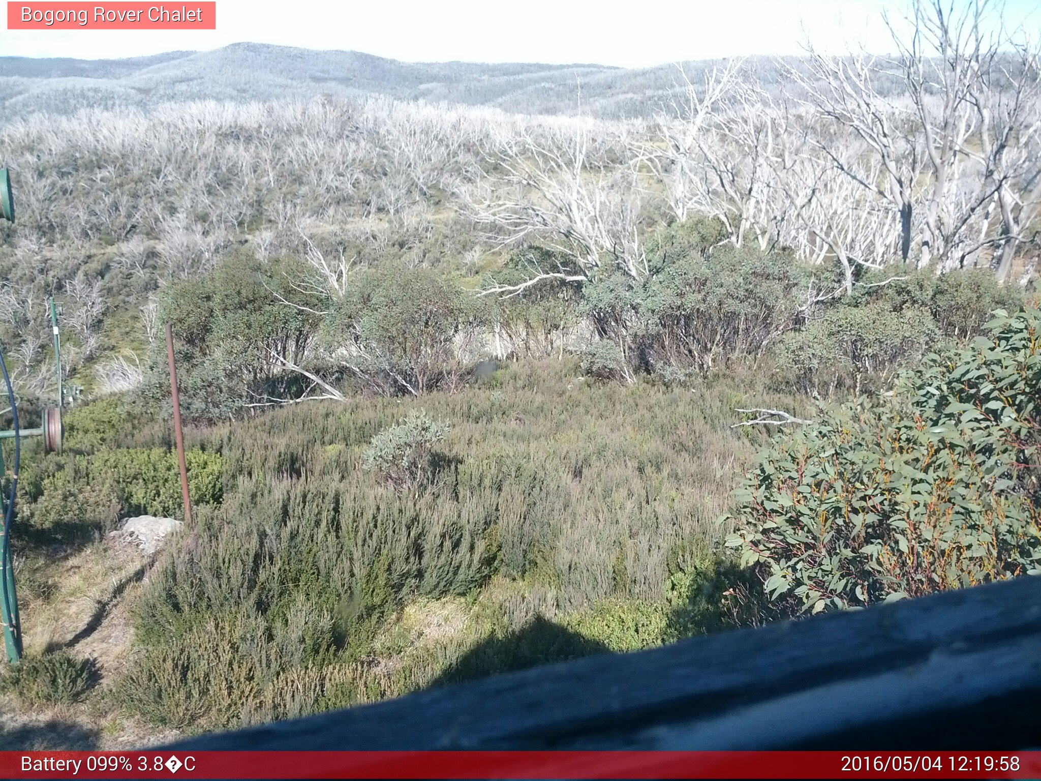 Bogong Web Cam 12:19pm Wednesday 4th of May 2016