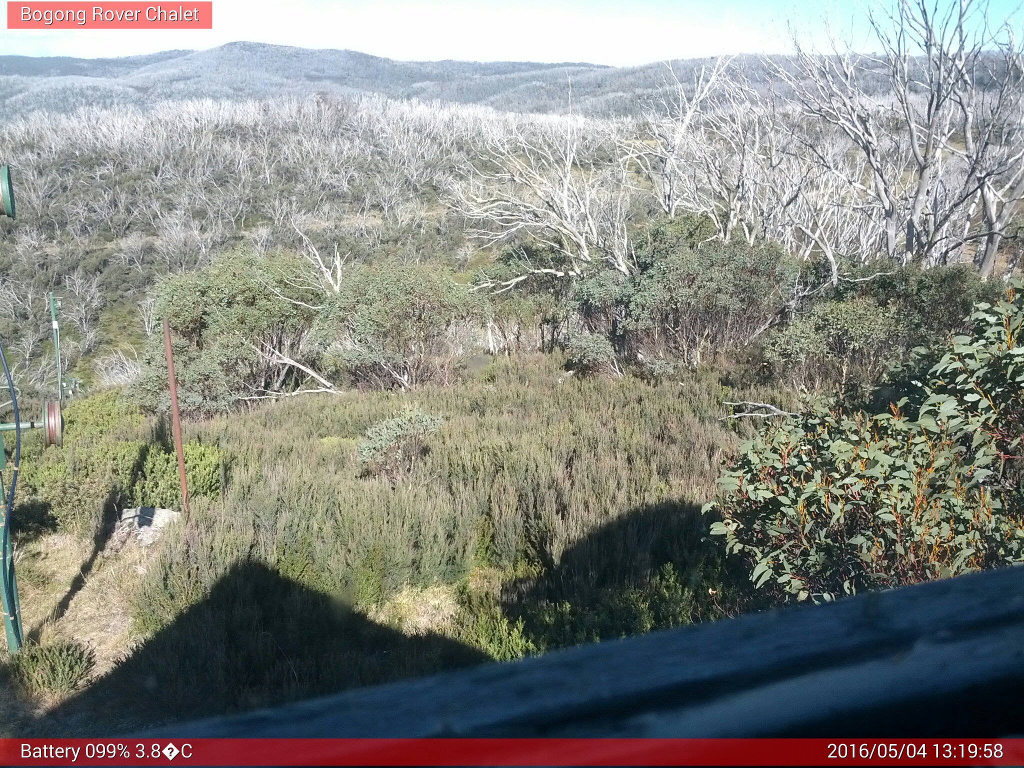 Bogong Web Cam 1:19pm Wednesday 4th of May 2016